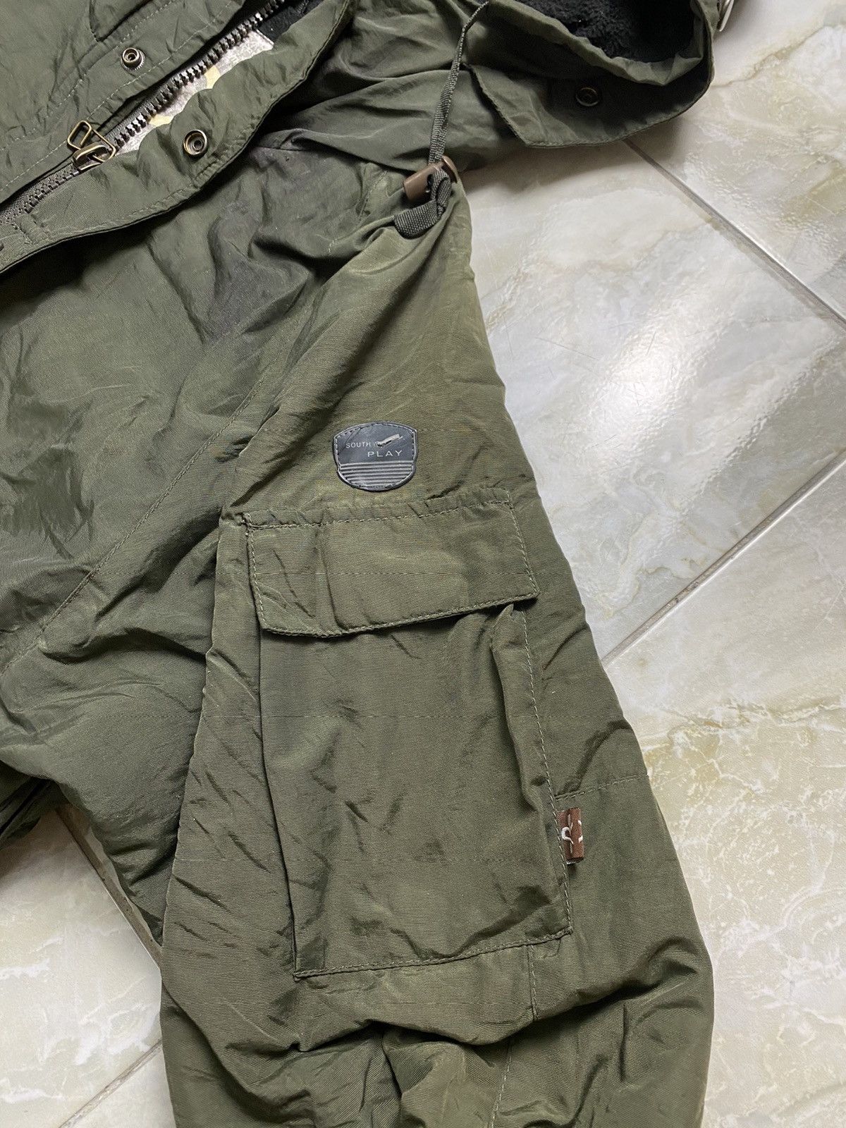 Japanese Brand South Play Camo Hooded Jacket Size US XL / EU 56 / 4 - 13 Thumbnail
