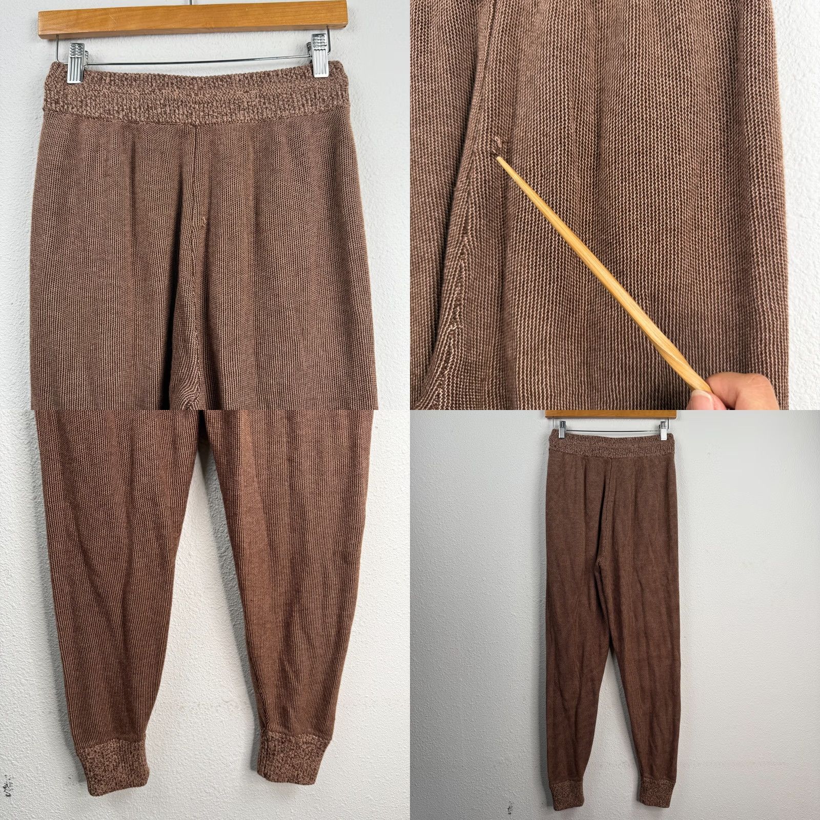 Vintage Tommy John Sweater Knit Lounge Set Men Top Bottoms 2 Piece NWT Brown Size S Regular Knit Lounge Set City College Size US S / EU 44-46 / 1 - 9 Thumbnail