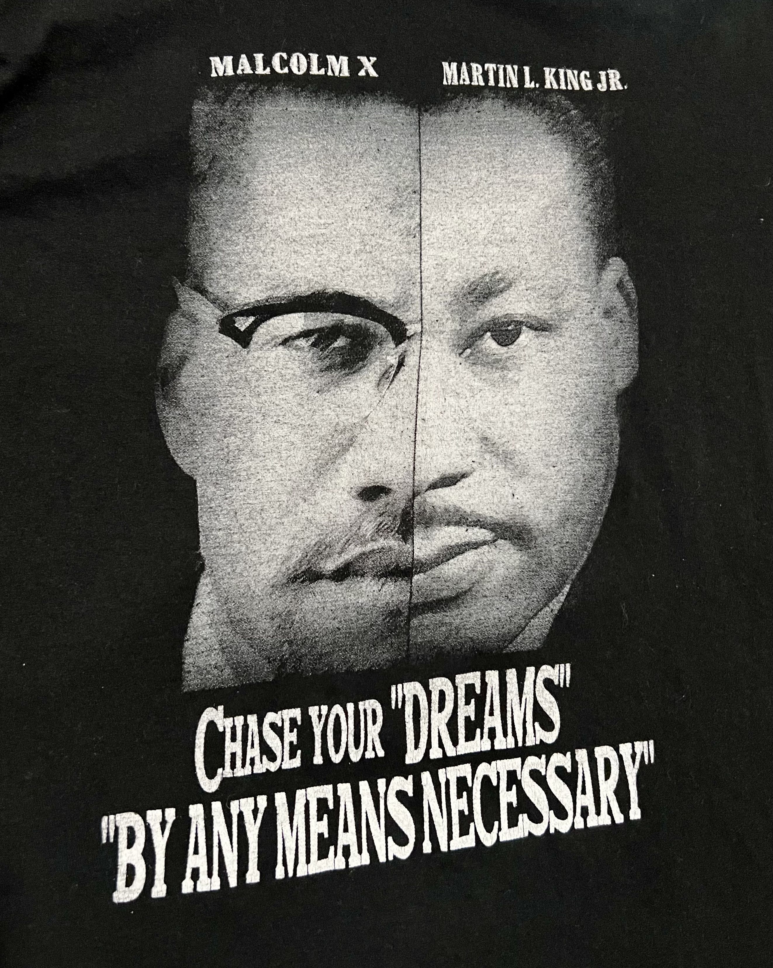 Gildan Martin Luther King Jr & Malcolm X Vintage Graphic T-Shirt Size US L / EU 52-54 / 3 - 2 Thumbnail