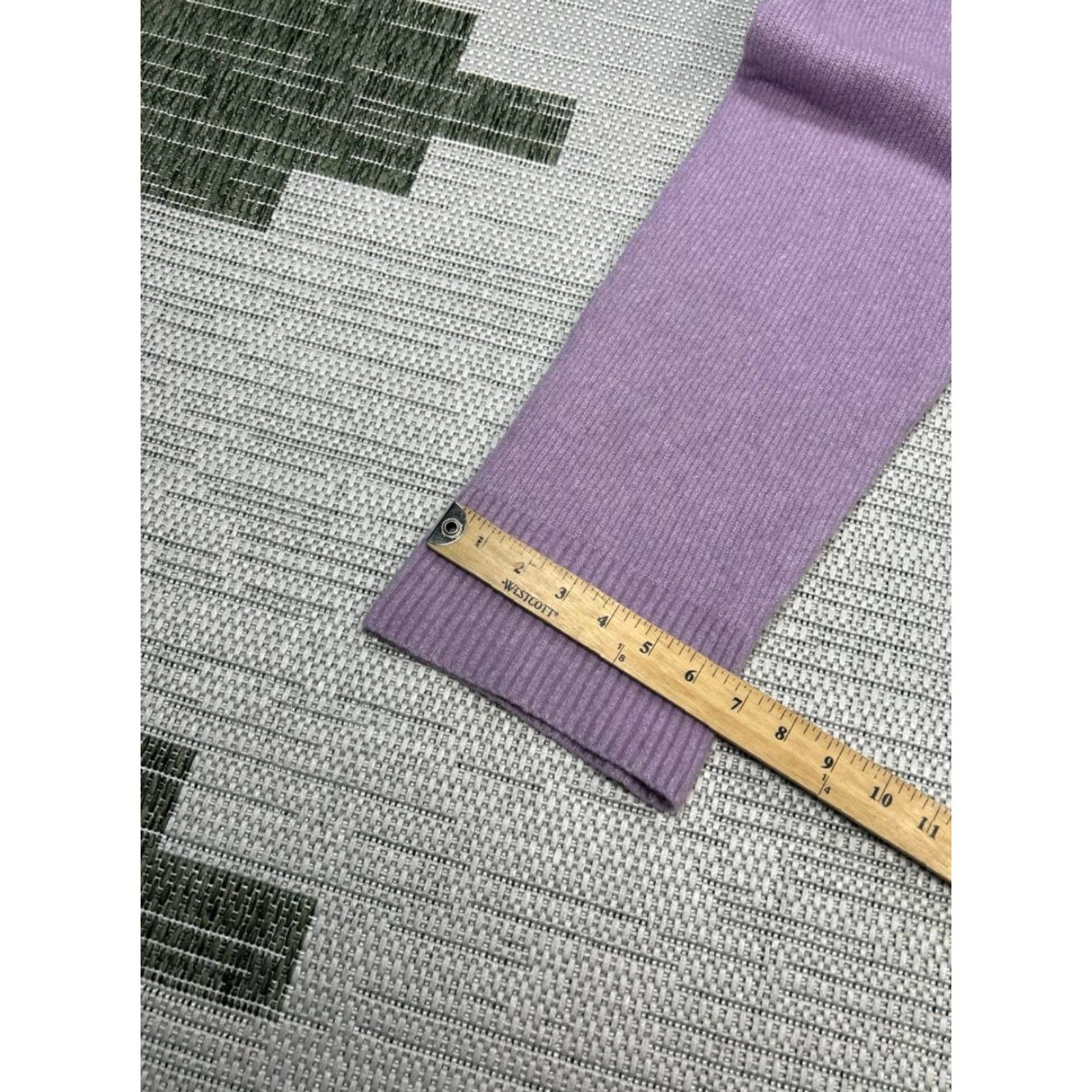 Everlane VINTAGE Everlane The Cozy Sweatpants Womens Small Purple Wool Stretch Mid Rise Straight Size 42" / US 20 - 6 Thumbnail