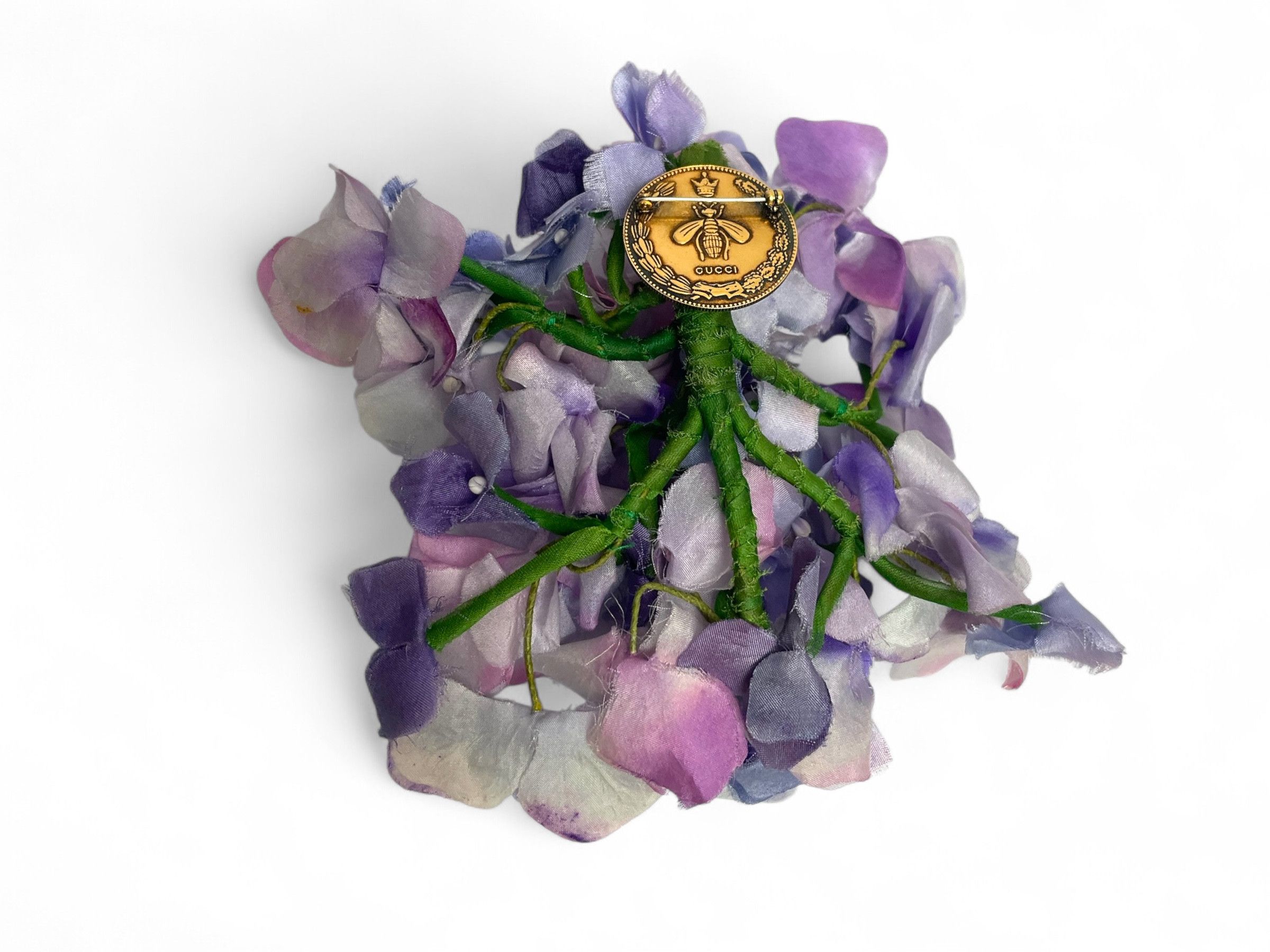 Gucci Gucci Silk Flower Brooch – Purple Hydrangea Size ONE SIZE - 4 Thumbnail