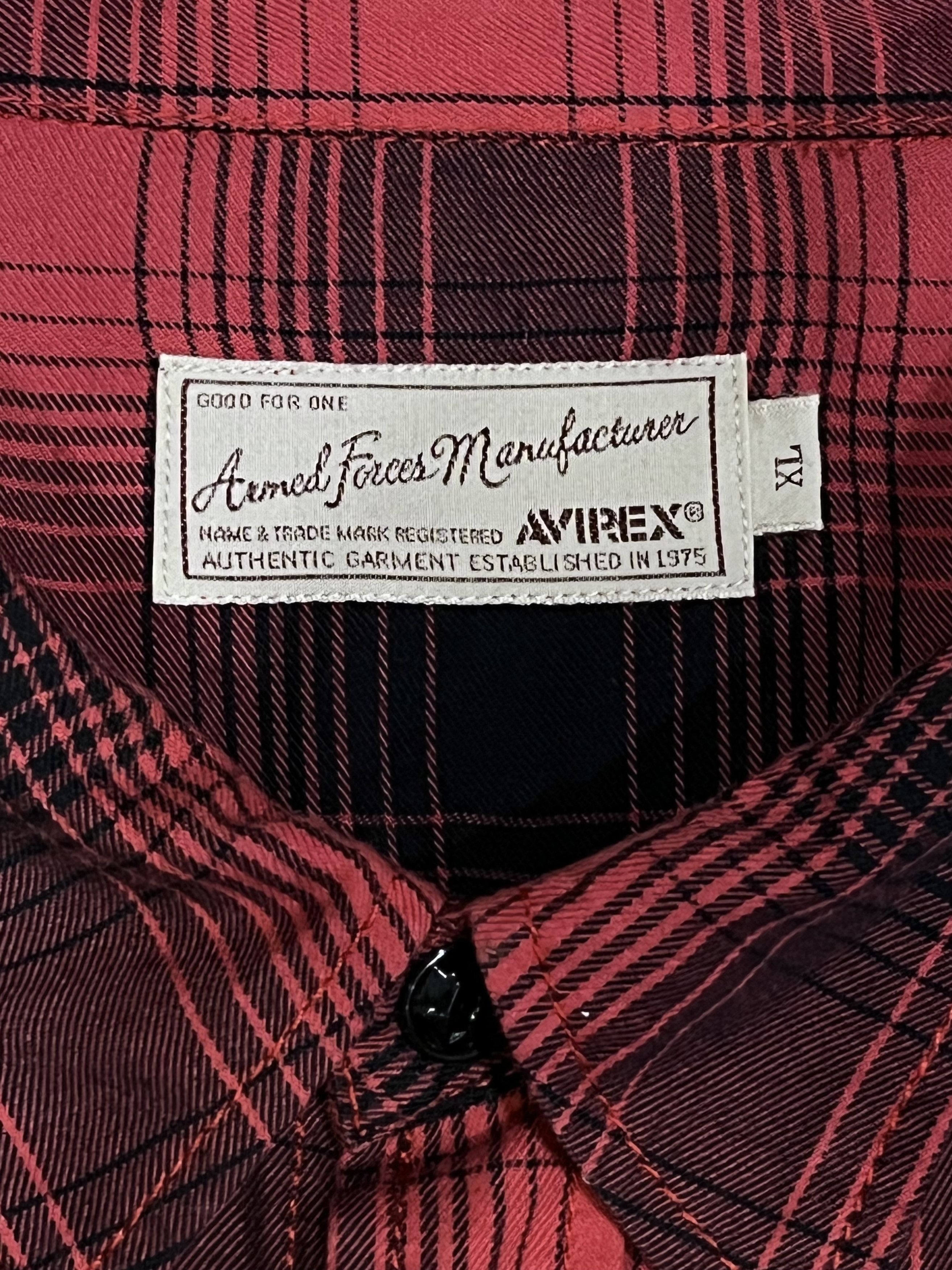 Avirex AVIREX SKYKINGS Big Embroidery Shadow Plaid Thin Cotton Size US M / EU 48-50 / 2 - 11 Thumbnail