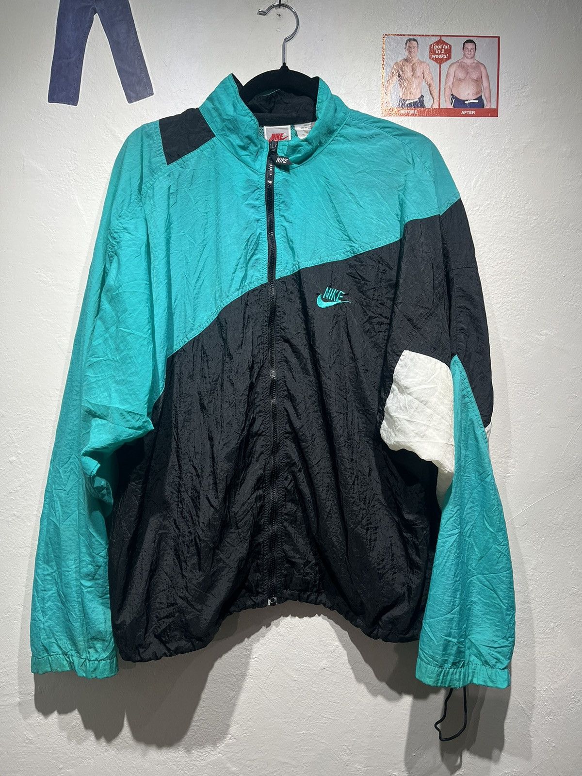 Nike × Vintage Vintage Nike windbreaker Size US L / EU 52-54 / 3 - 1 Thumbnail