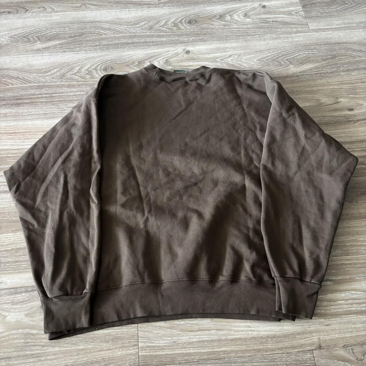 Vintage Crazy Vintage Y2K/2000s Brown Spellout Streetwear Essential Crewneck! Size L Size US L / EU 52-54 / 3 - 7 Thumbnail