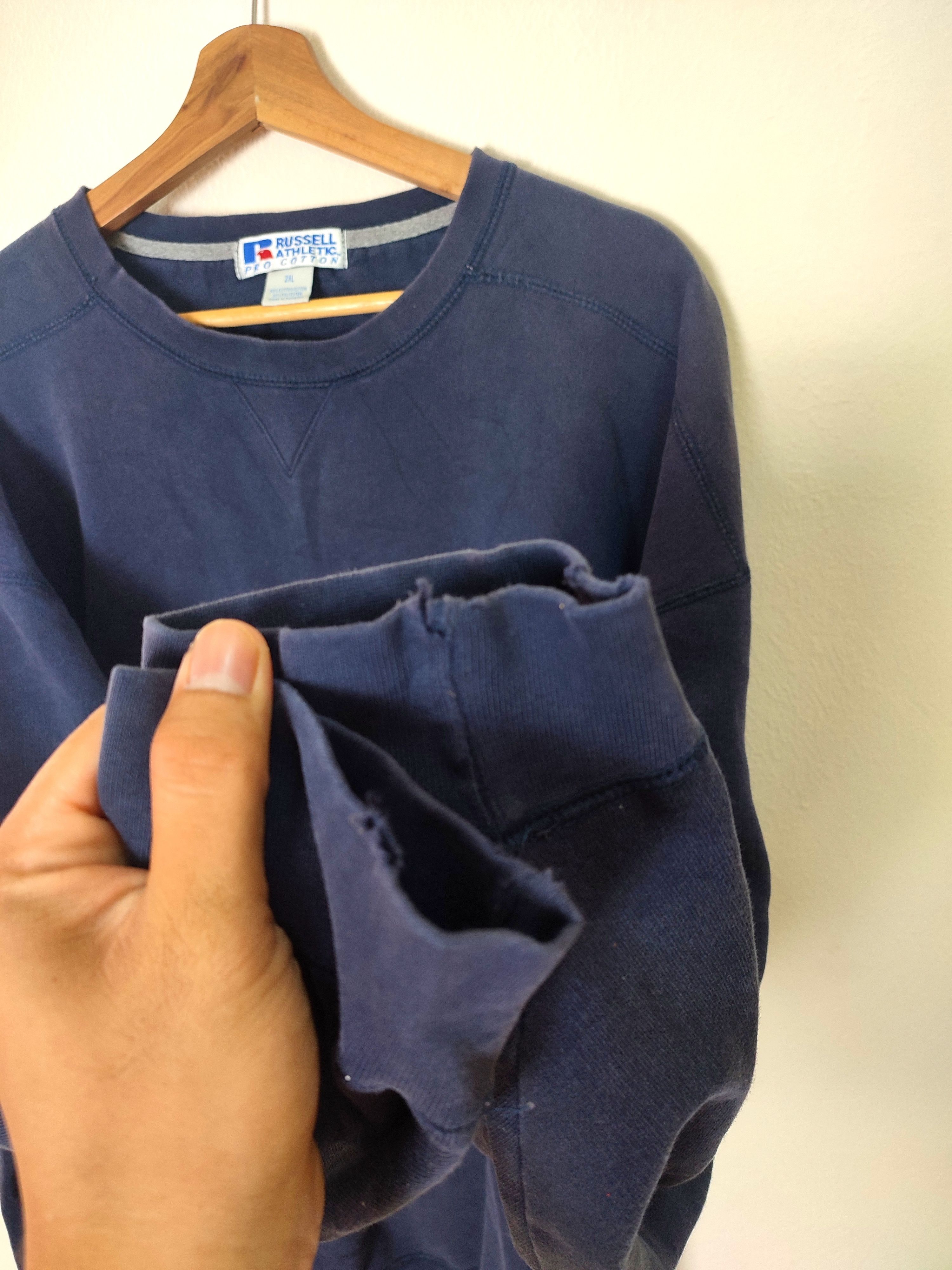 Russell Athletic Vintage Russell Athletic Navy Blue Sweatshirt Size US XXL / EU 58 / 5 - 8 Thumbnail