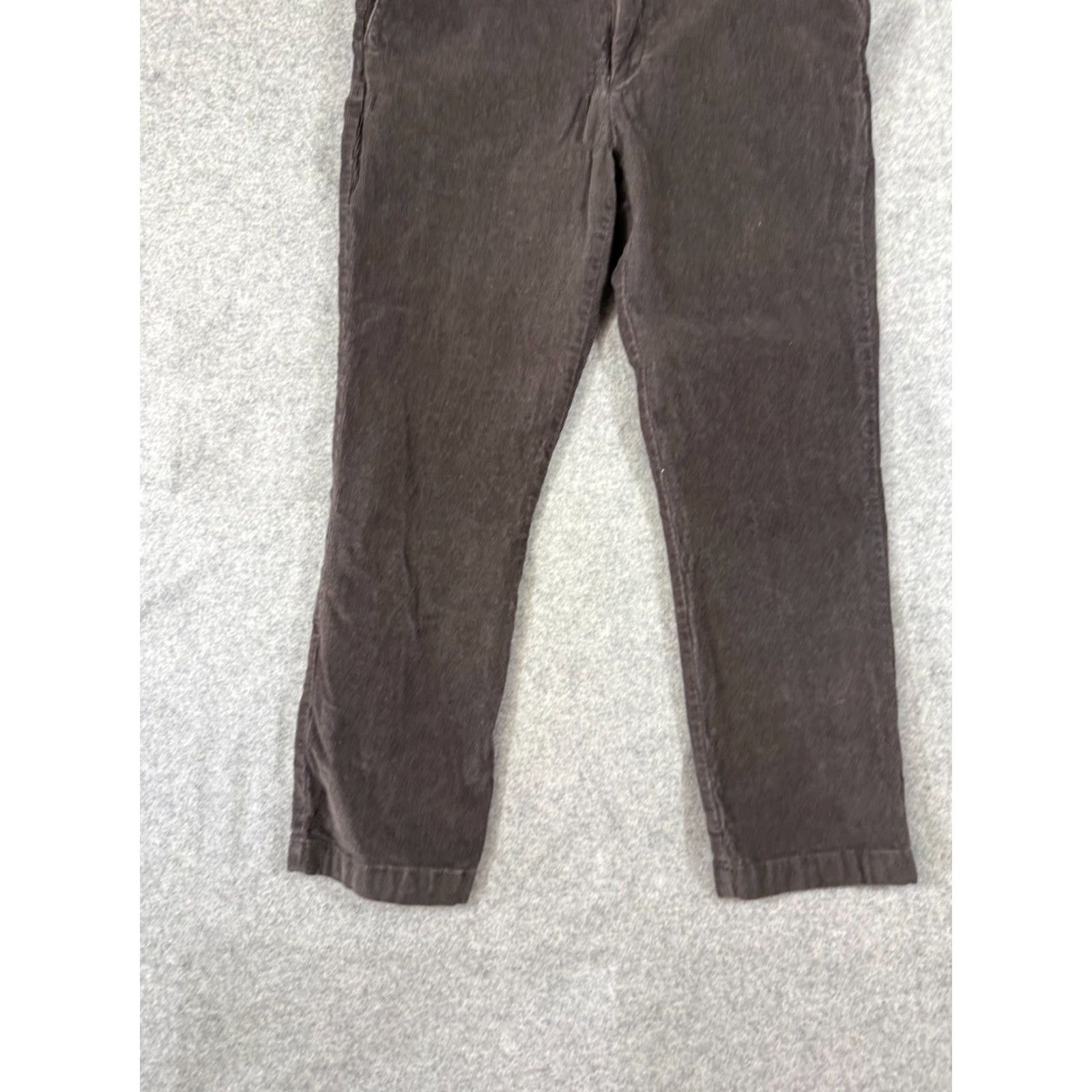 Roundtree & Yorke Roundtree & Yorke Corduroy Pants Mens 36x30 Gray Stretch Flat Front Straight Leg Size US 36 / EU 52 - 4 Thumbnail
