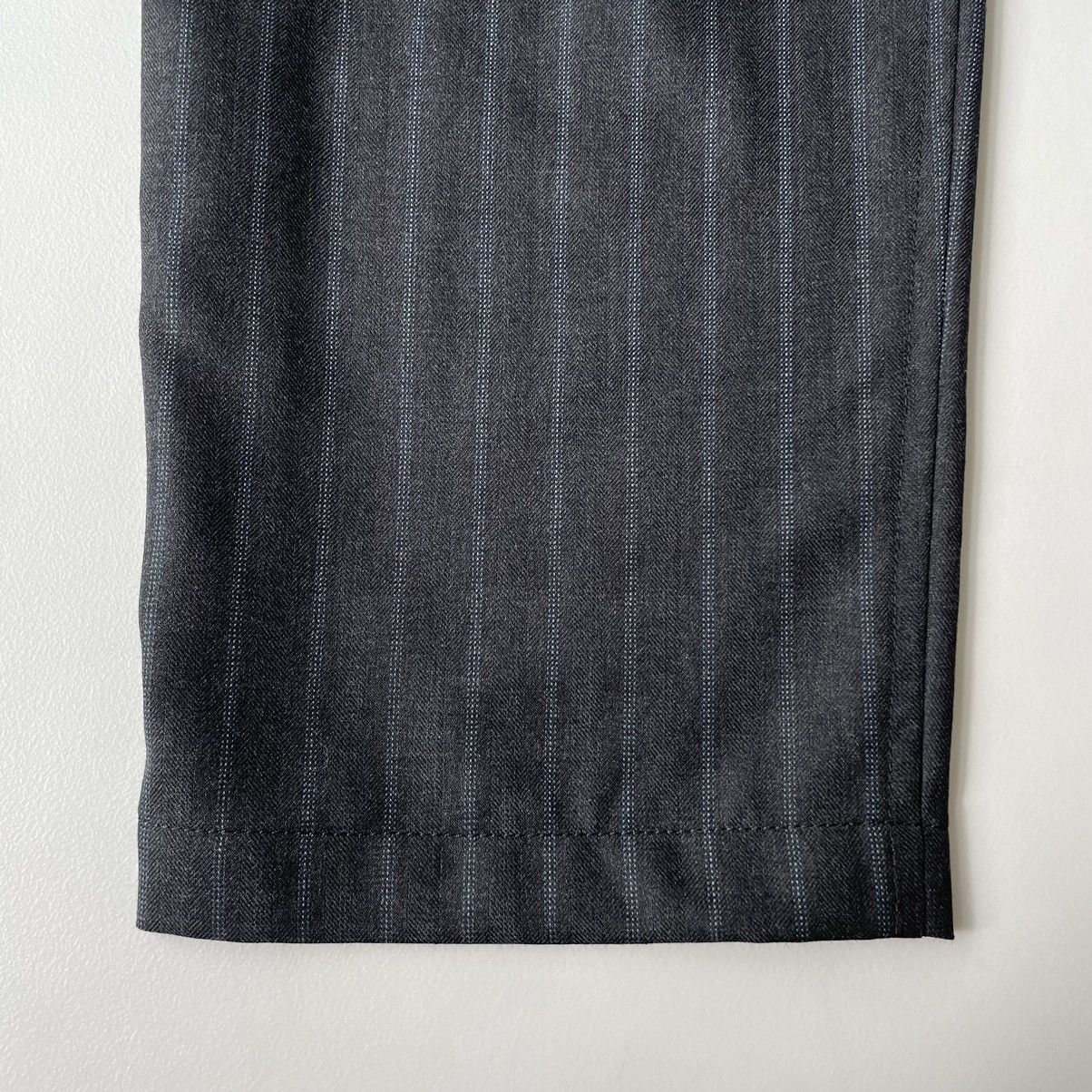 Comme des Garcons A/W 09 Grey / Blue Pinstripe Wool Trousers Size US 31 - 15 Thumbnail