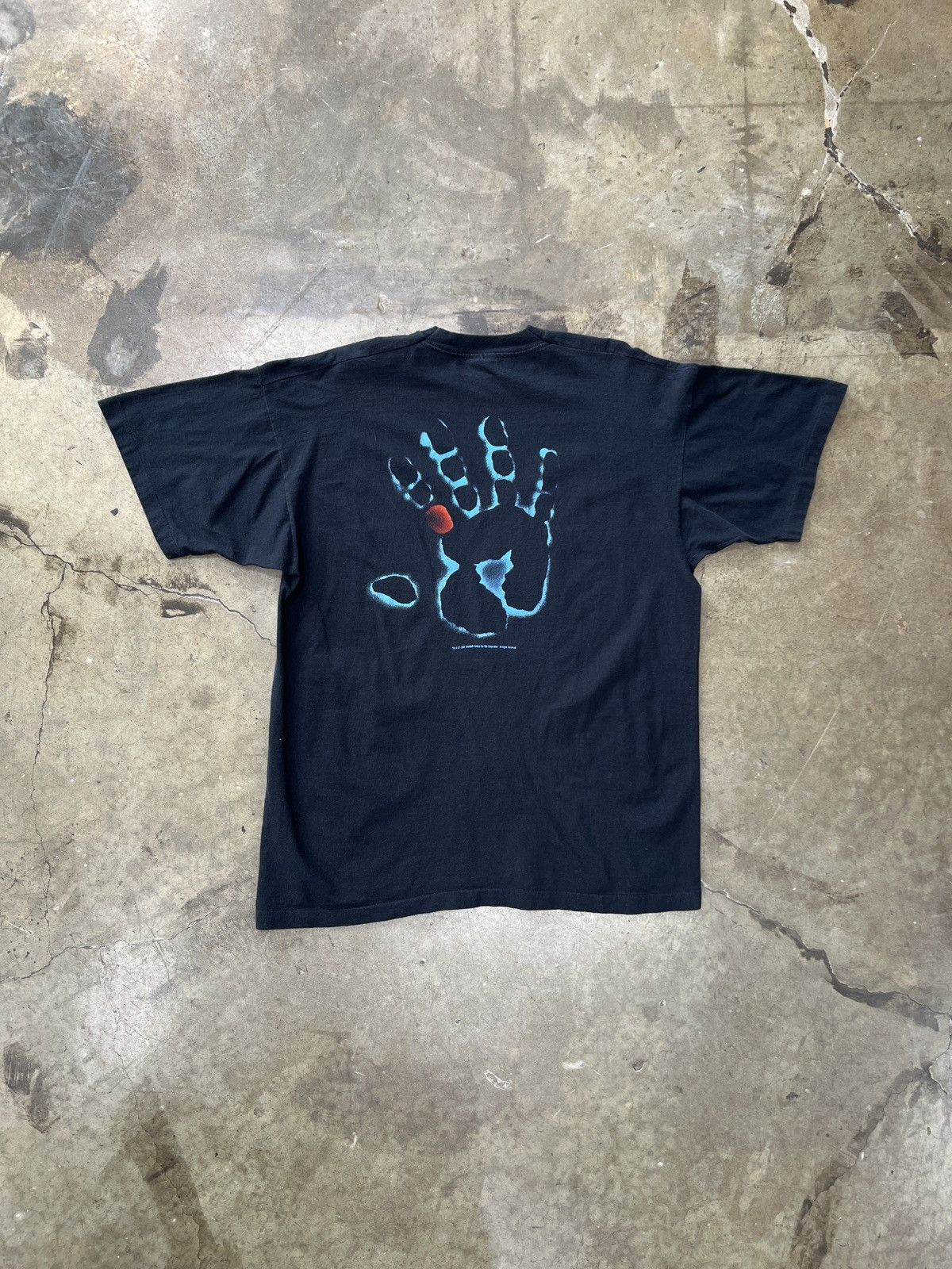 Vintage Vintage 1994 X Flies Handprint TV Tee Single Stitch XL Size US XL / EU 56 / 4 - 2 Thumbnail