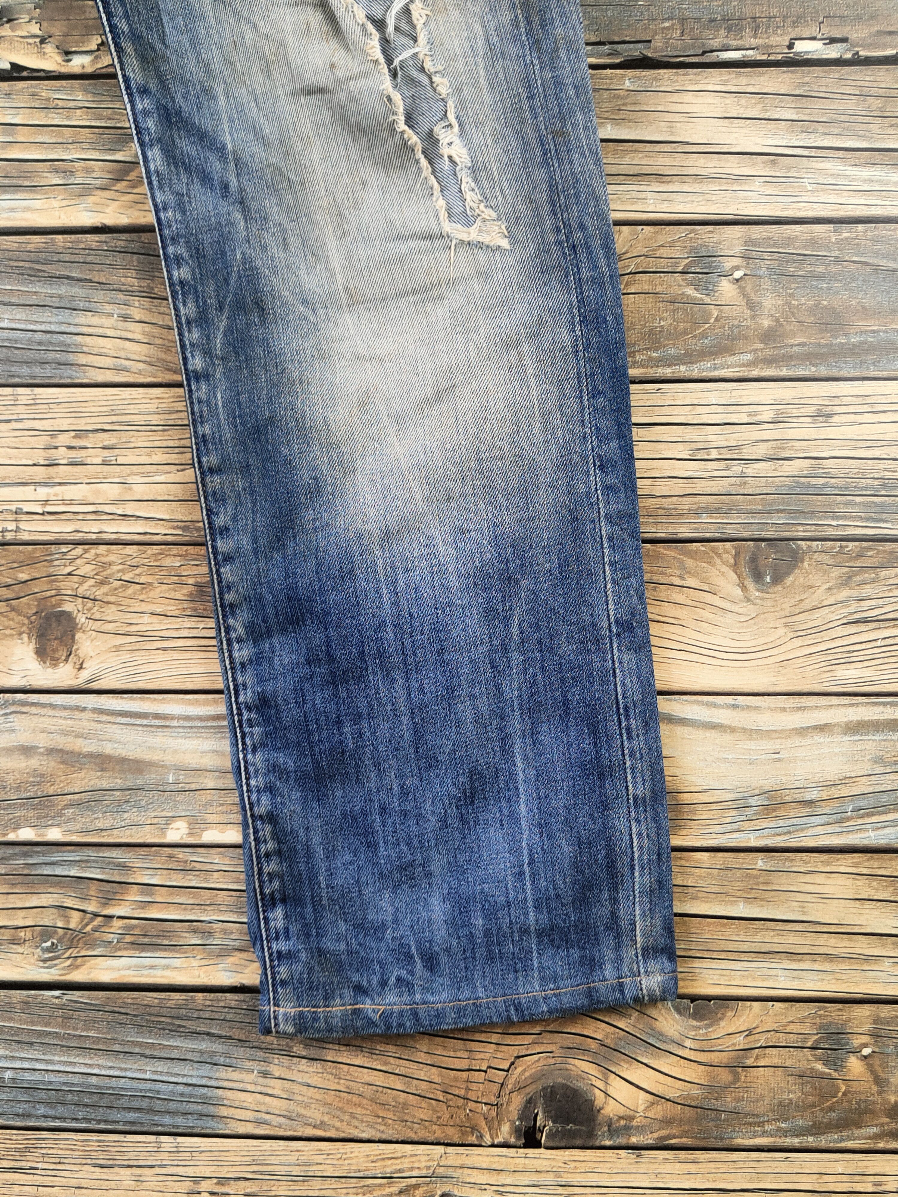 G-Star DL G-star Raw Blue Distressed Ripped Jeans #46-963 Size US 31 - 7 Thumbnail