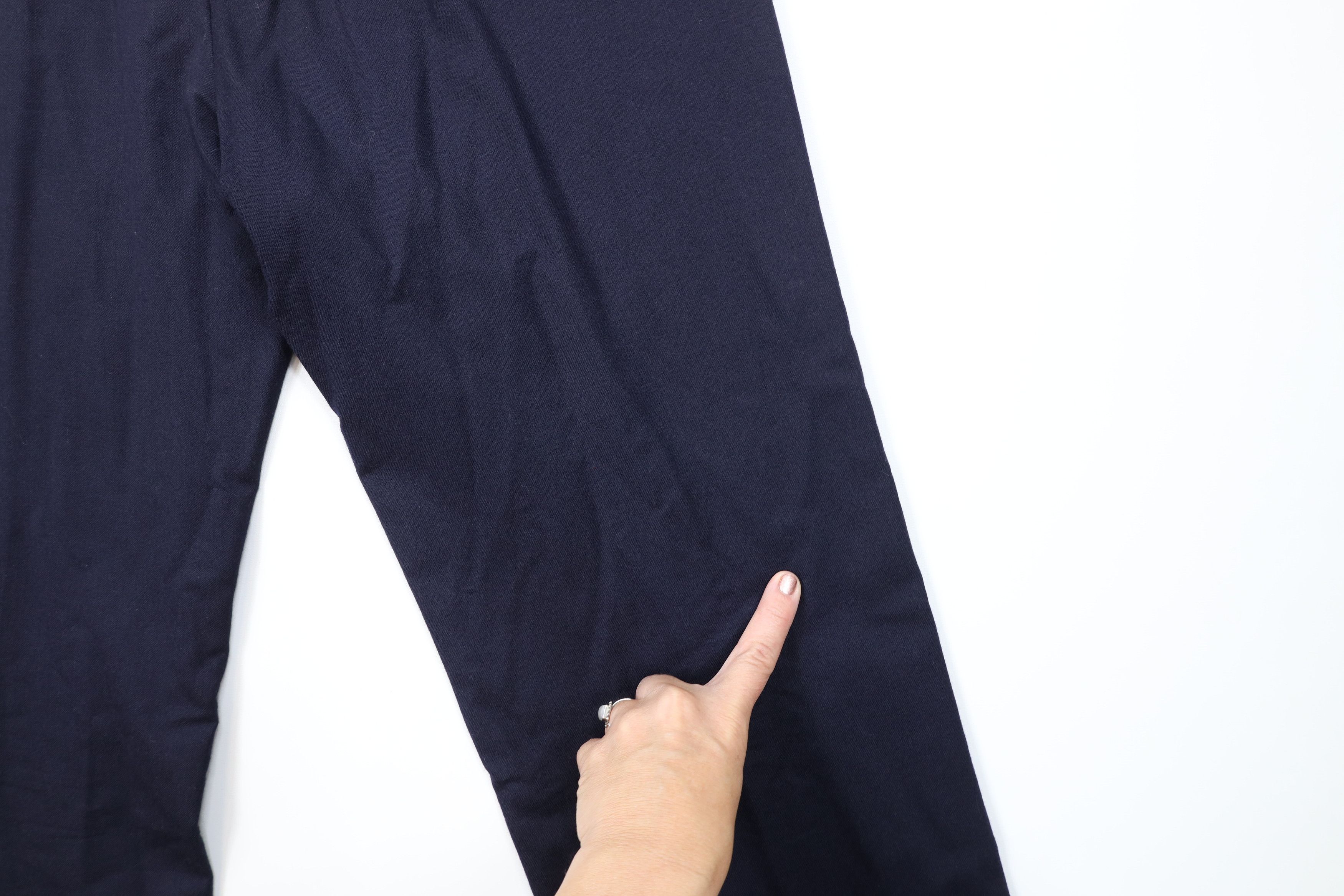 Vintage Vintage 70s Streetwear Wool Wide Leg Chino Pants Blue USA Size US 34 / EU 50 - 8 Thumbnail