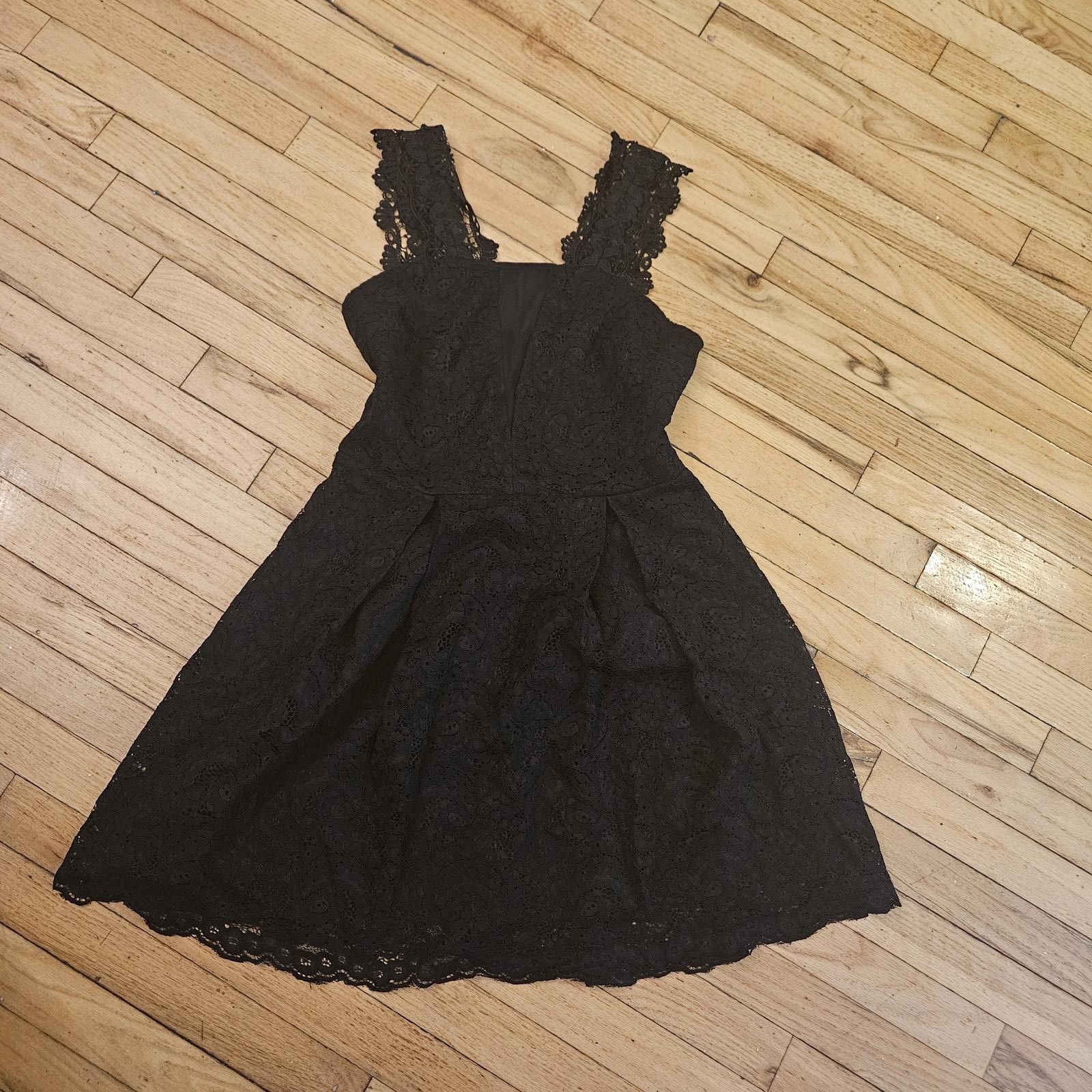 Designer Adelyn Rae Black Lace Sleeveless Midi Dress Size L Size L / US 10 / IT 46 - 2 Thumbnail