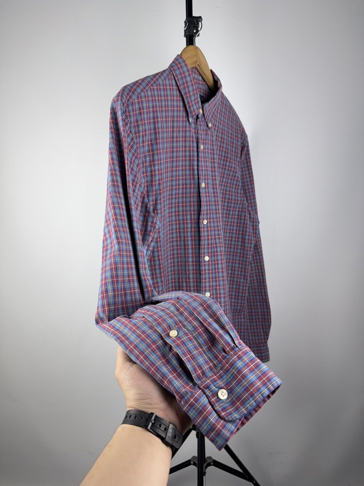 Designer × Polo Ralph Lauren Vintage 90s Polo Ralph Lauren Shirt Mens Plaid Button Down Size US L / EU 52-54 / 3 - 3 Thumbnail