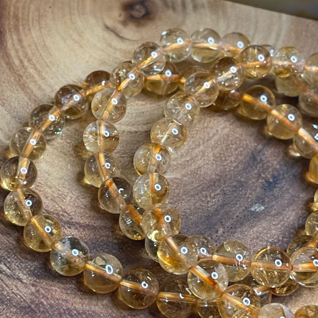 Other Citrine beaded stretch bracelet ONE NEW reiki meditation cry Size ONE SIZE - 7 Thumbnail