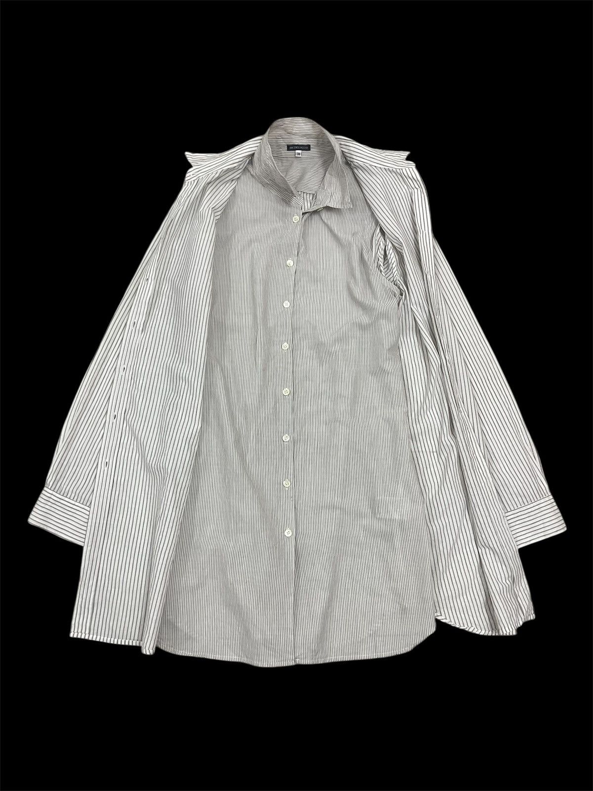 Ann Demeulemeester Double Layered Pinstripe Shirt Dress Size XS / US 0-2 / IT 36-38 - 8 Thumbnail