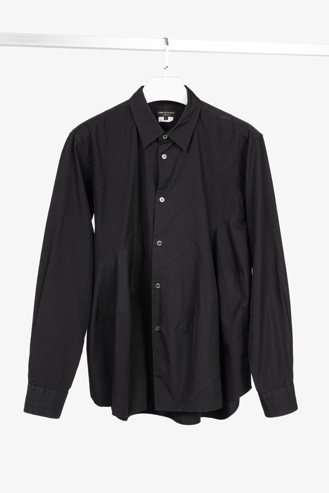 Comme des Garcons Homme Plus Comme des Garcons Homme Plus Diagonal-Panel Buttoned Shirt Size US L / EU 52-54 / 3 - 1 Thumbnail