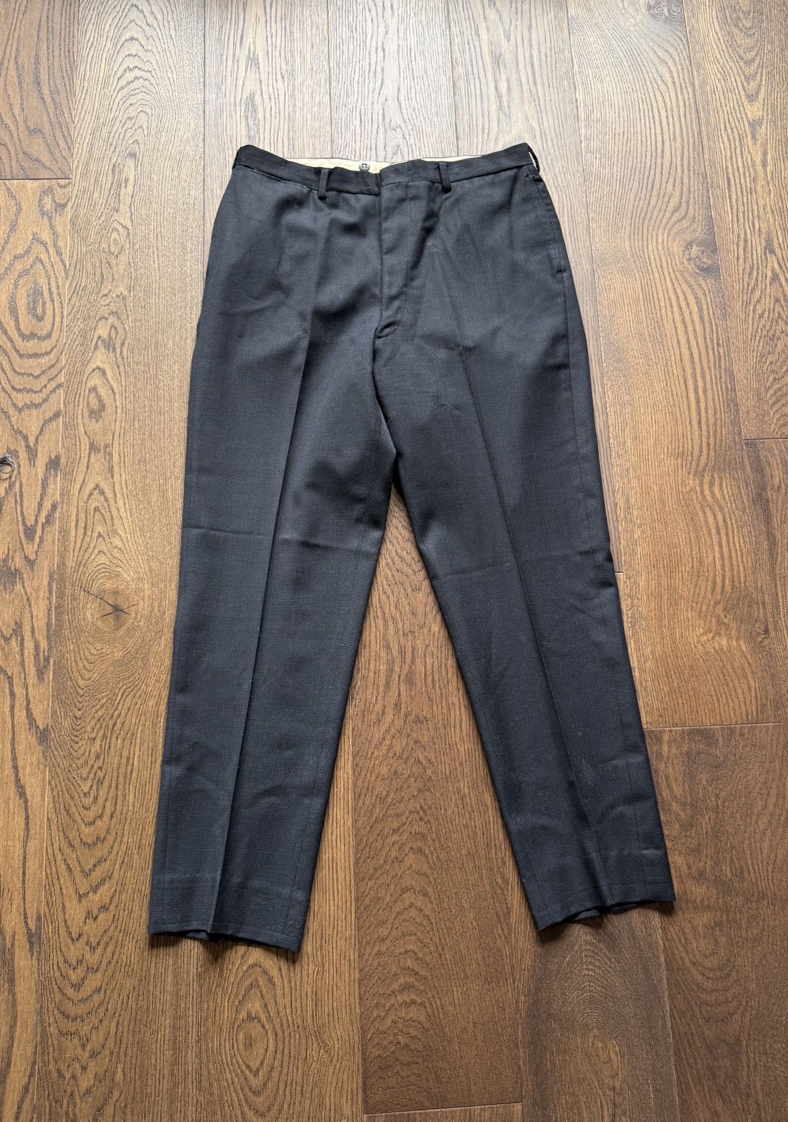 Vintage Vintage 50s Knit Wool Trousers Size US 35 - 1 Thumbnail