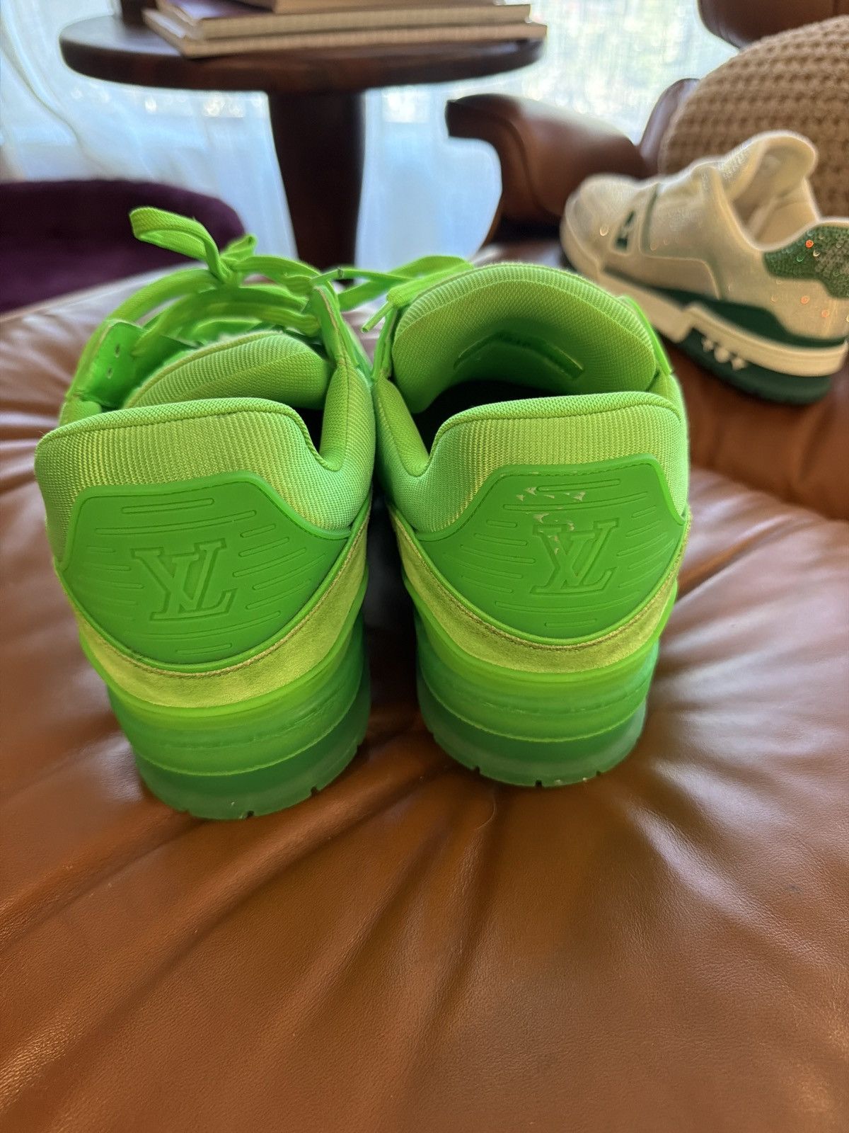 Louis Vuitton Louis Vuitton X Virgil Abloh - LV Trainer - Green Size US 10 / EU 43 - 5 Thumbnail