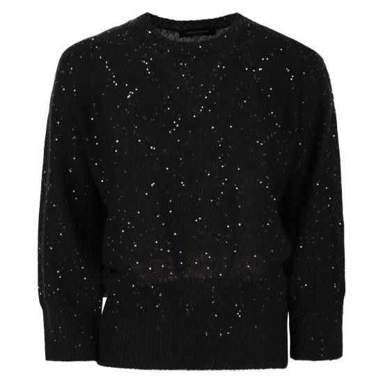 Fabiana Filippi FABIANA FILIPPI Women Sweater MAD265F040 BLACK Size M / US 6-8 / IT 42-44 - 1 Thumbnail