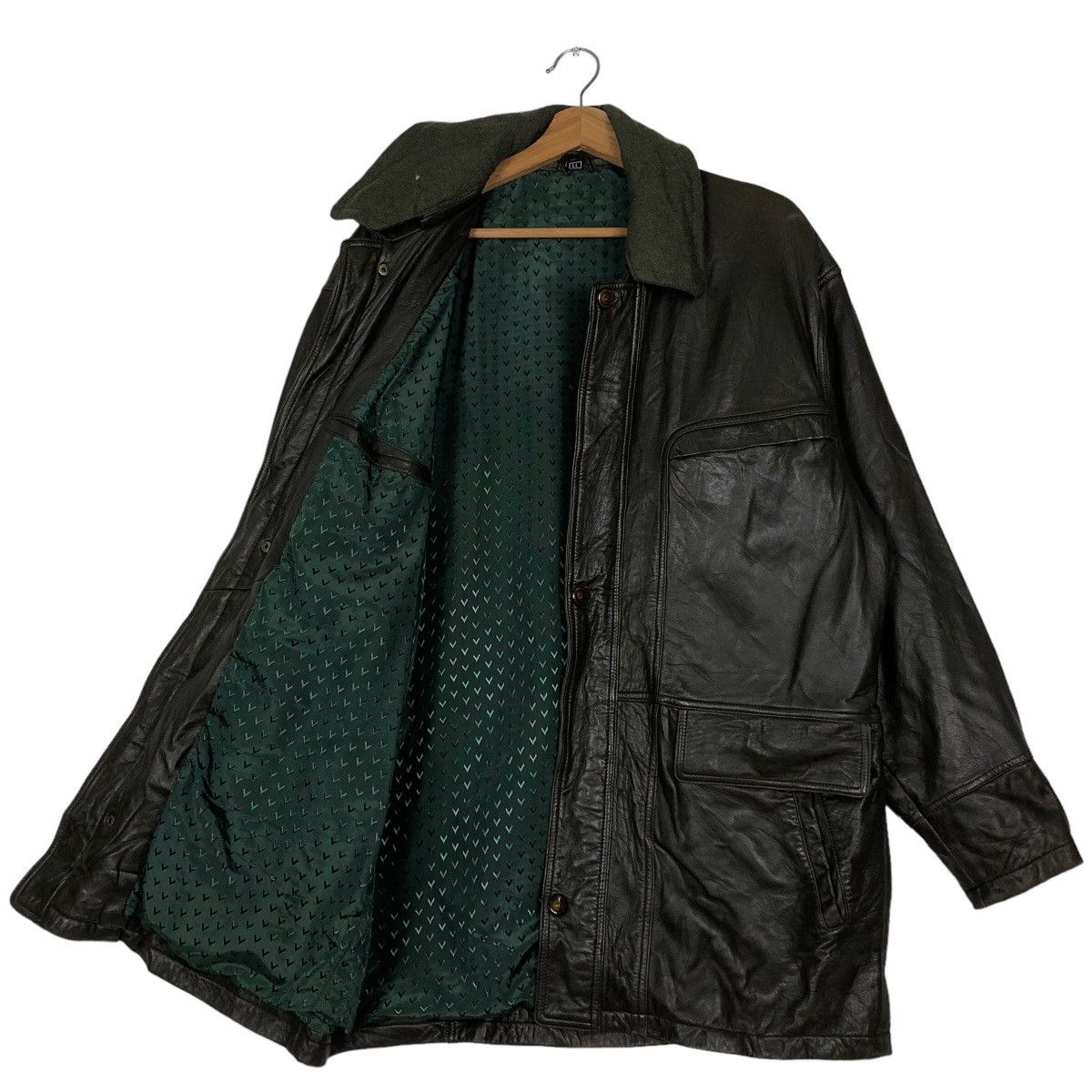 Japanese Brand 🔥Vtg Leather Jacket Biker Bondage Cargo Issey Miyake Japan Size US L / EU 52-54 / 3 - 9 Thumbnail