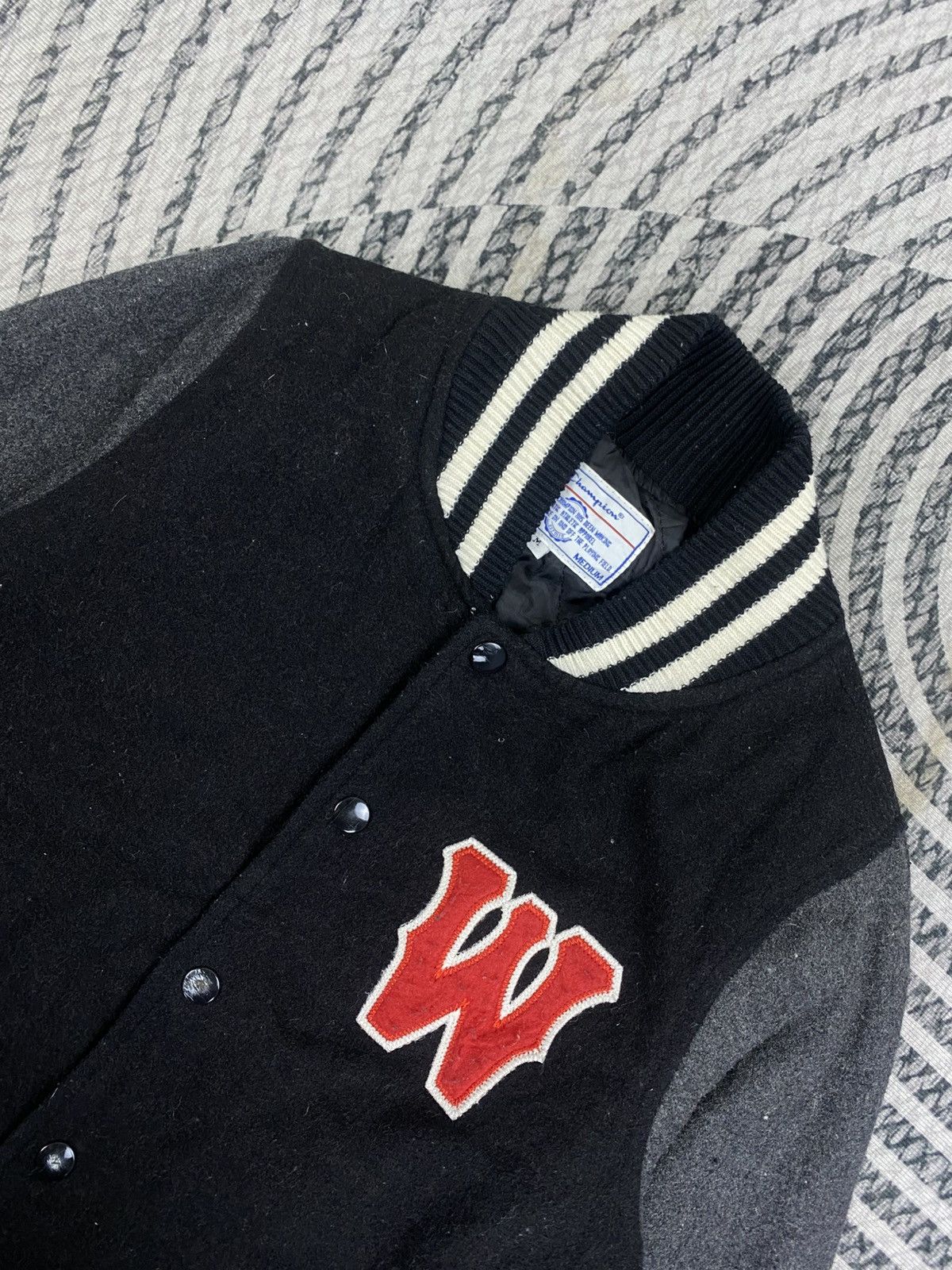 Champion Vintage Champion Wool Blend Quilted Varsity Jacket Size US S / EU 44-46 / 1 - 6 Thumbnail