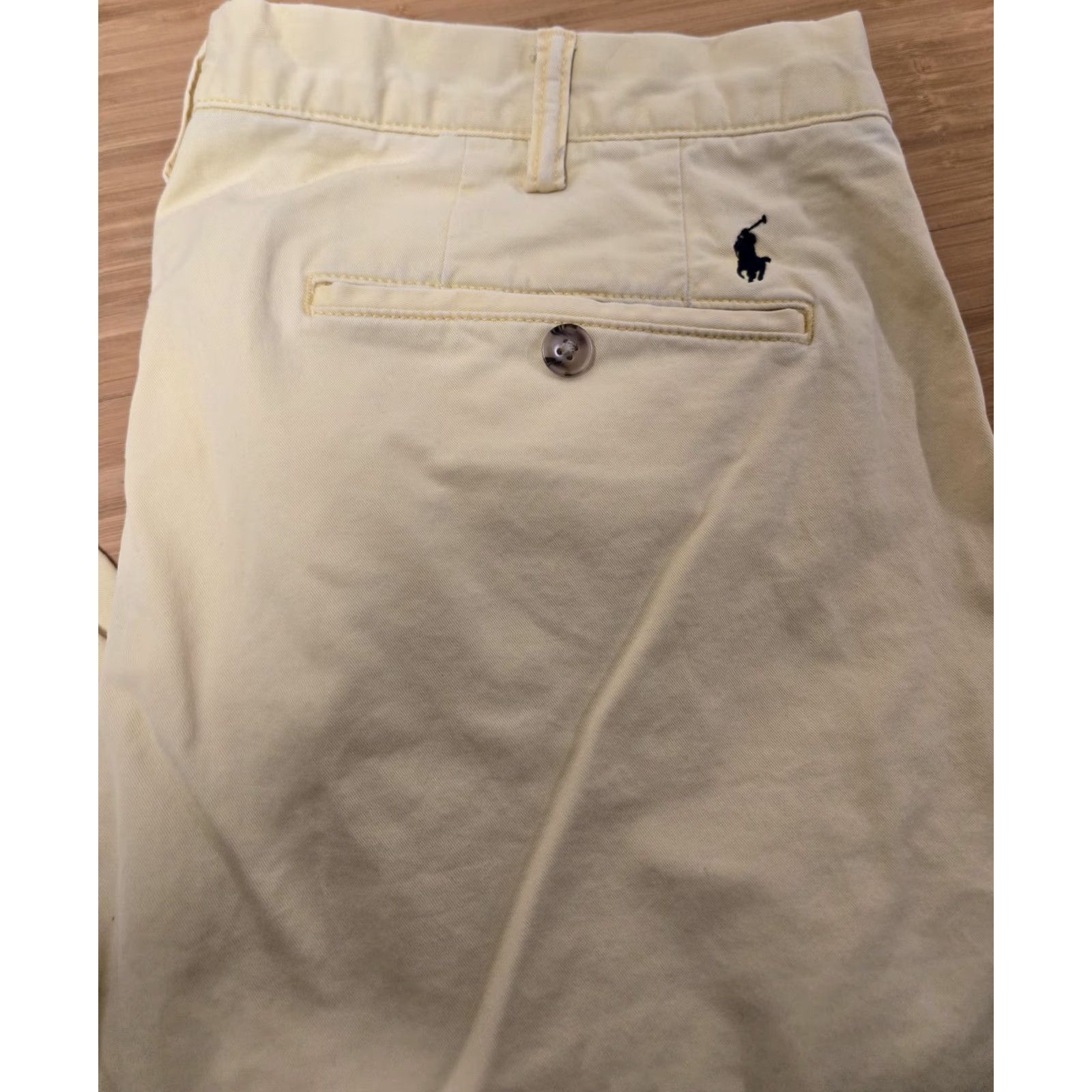 Polo Ralph Lauren Polo Ralph Lauren Pants Chino Mens 36 Regular Flat Front Yellow Stretch Cotton Spandex Straight Leg Front Zip Pockets 36x30 Size US M / EU 48-50 / 2 - 2 Thumbnail