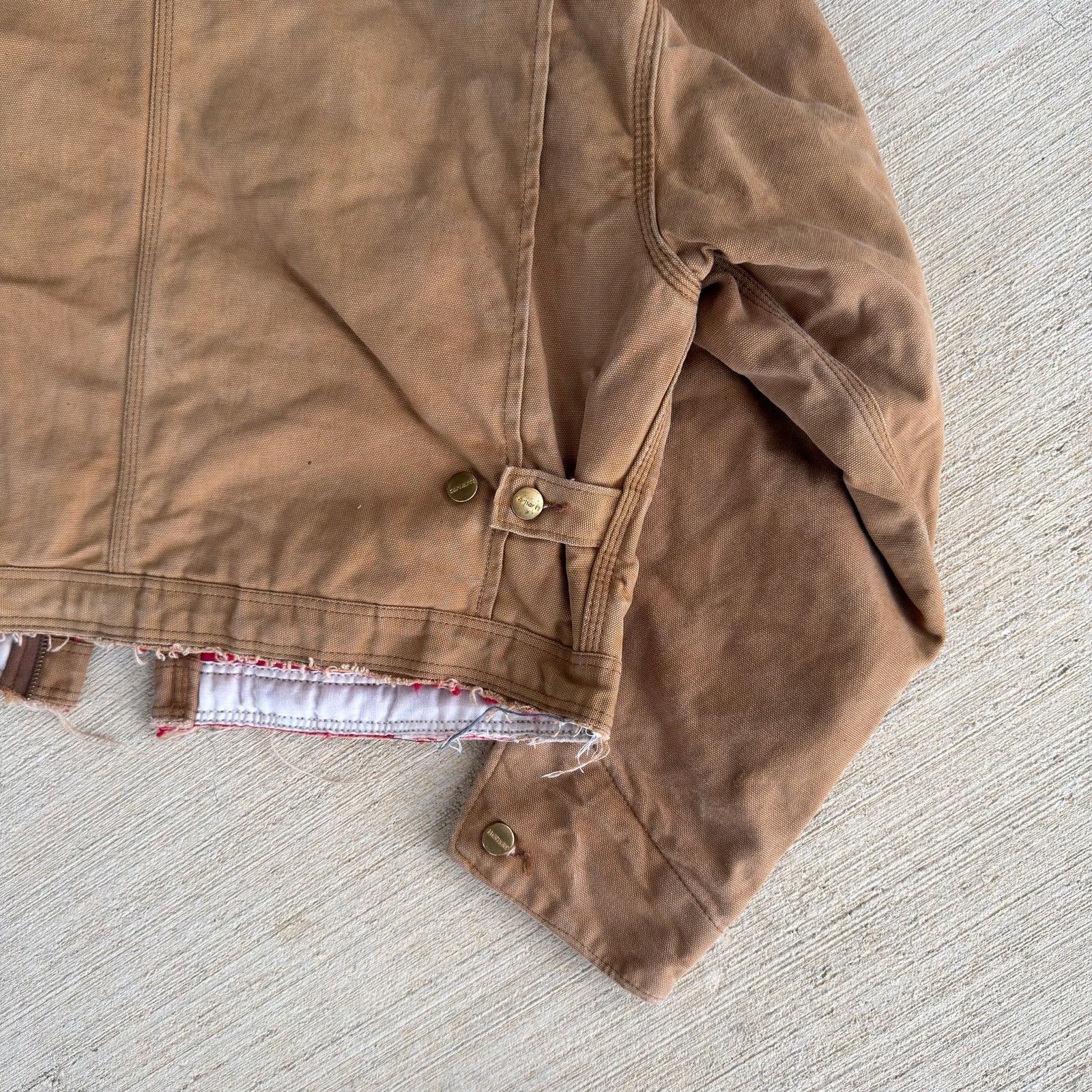 Carhartt × Vintage Carhartt brown cropped Detroit style work wear jacket Size US M / EU 48-50 / 2 - 9 Thumbnail