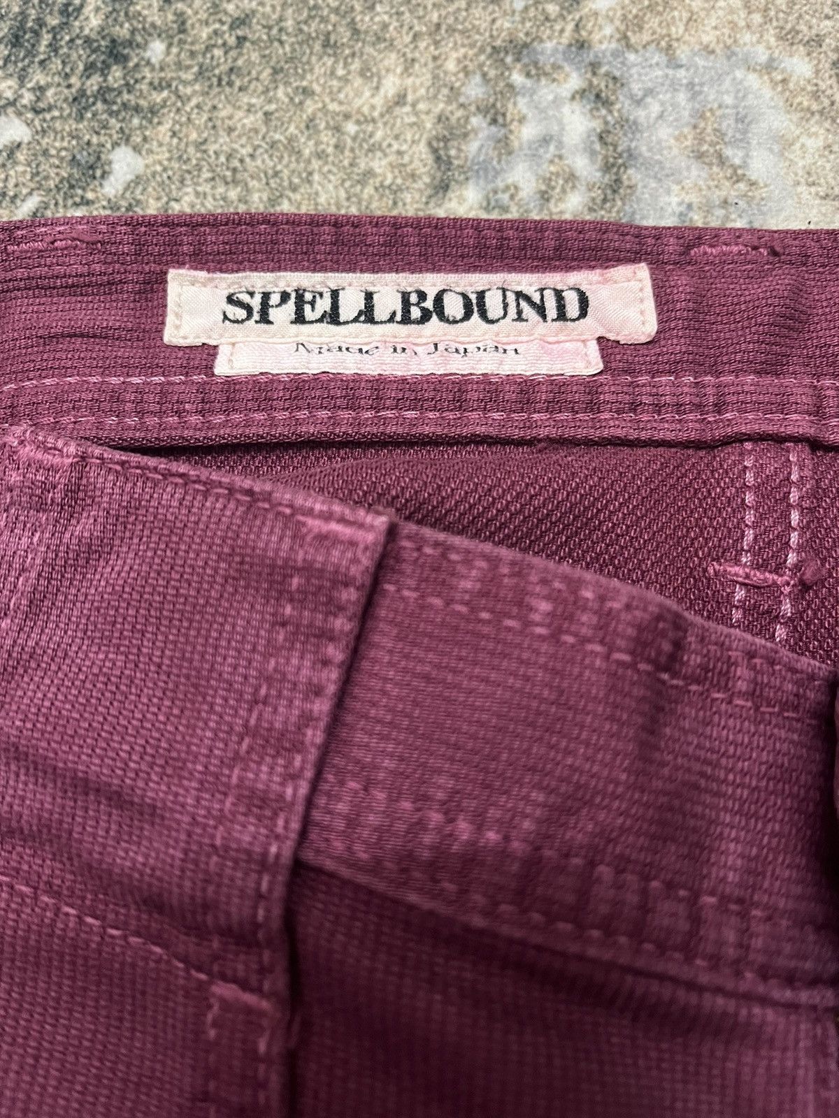 Japanese Brand × Vintage Vintage Spellbound Red Velvet Six Pocket BushPant Bootcut Size US 30 / EU 46 - 4 Thumbnail