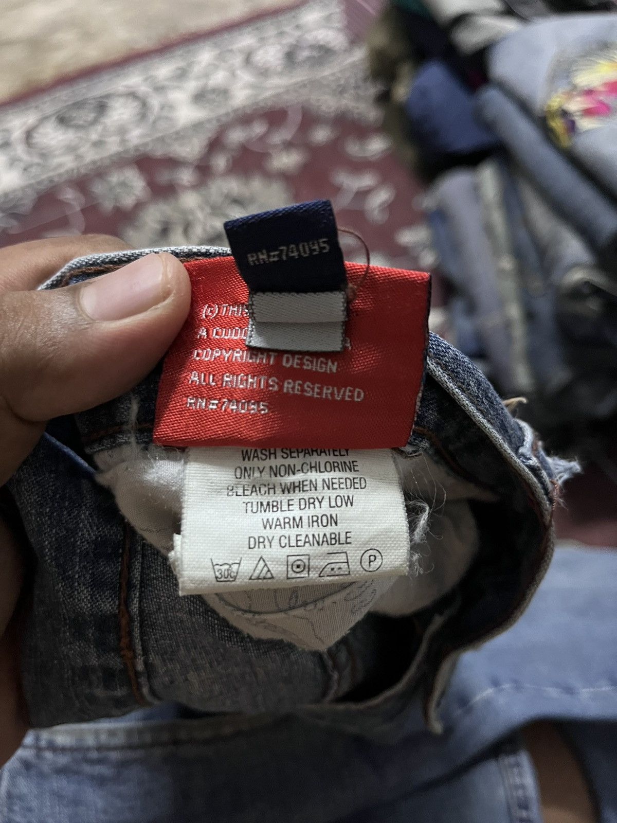 Coogi × Vintage COOGI BLUE DENIM Y2K BAGGYJEANS Size US 36 / EU 52 - 9 Thumbnail