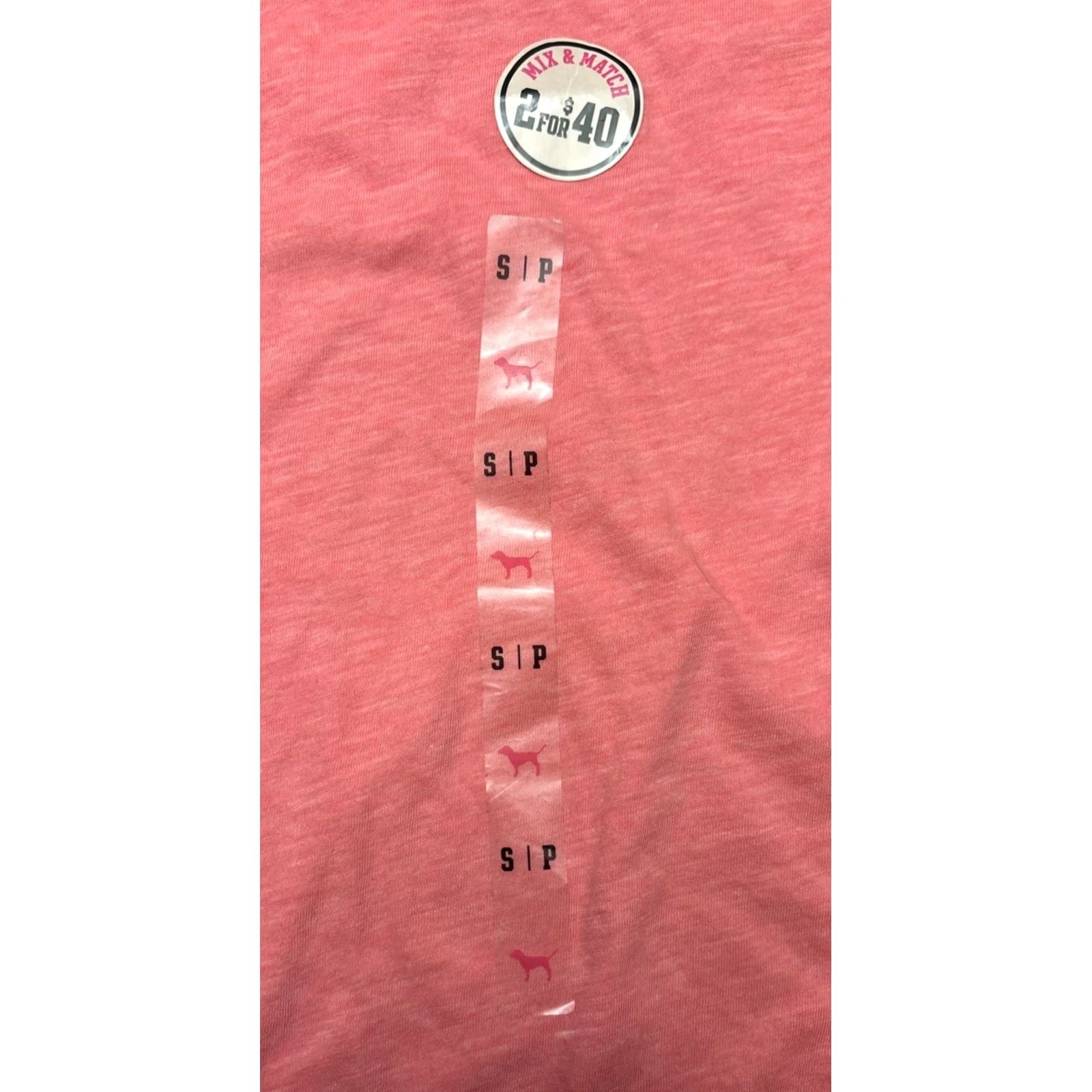 Victoria's Secret Victoria's Secret Shirt T-Shirt Lace Long Sleeve Pink Small Regular Womens Size S Lightweight All Seasons Stretch VINTAGE? (No) Size S / US 4 / IT 40 - 8 Thumbnail