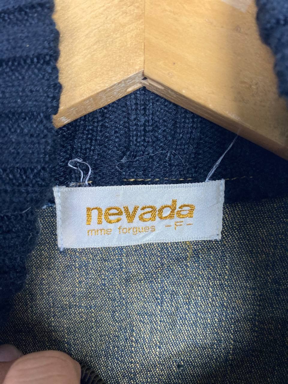 Japanese Brand vintage japanese brands denim jacket knitted sleeves Size M / US 6-8 / IT 42-44 - 5 Thumbnail