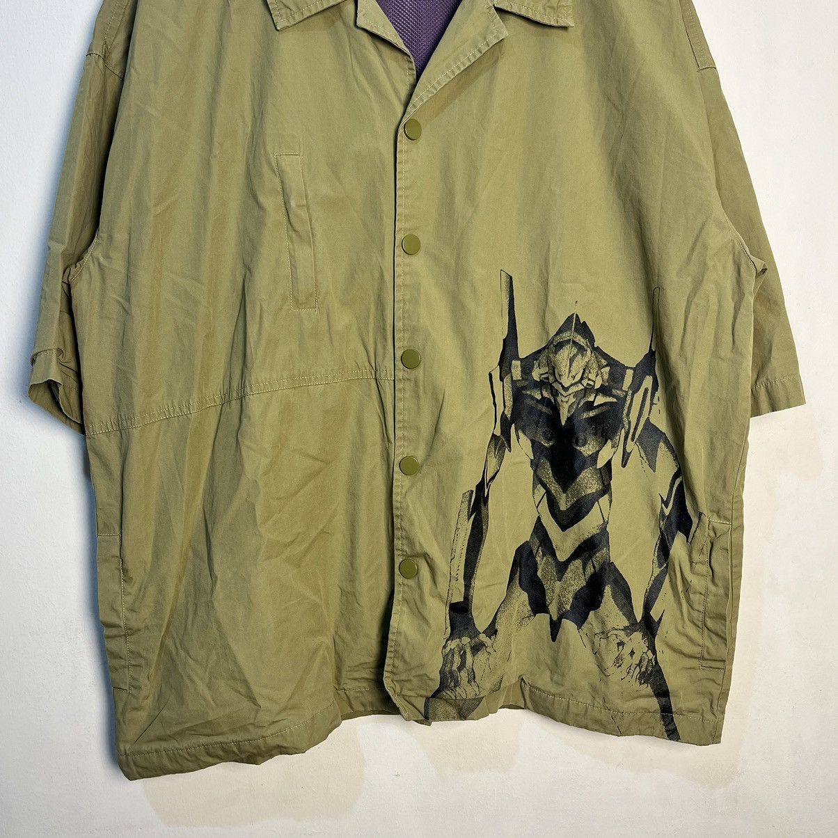 Anime Neon Genesis Evangelion Button Up Shirt Size US XL / EU 56 / 4 - 3 Thumbnail