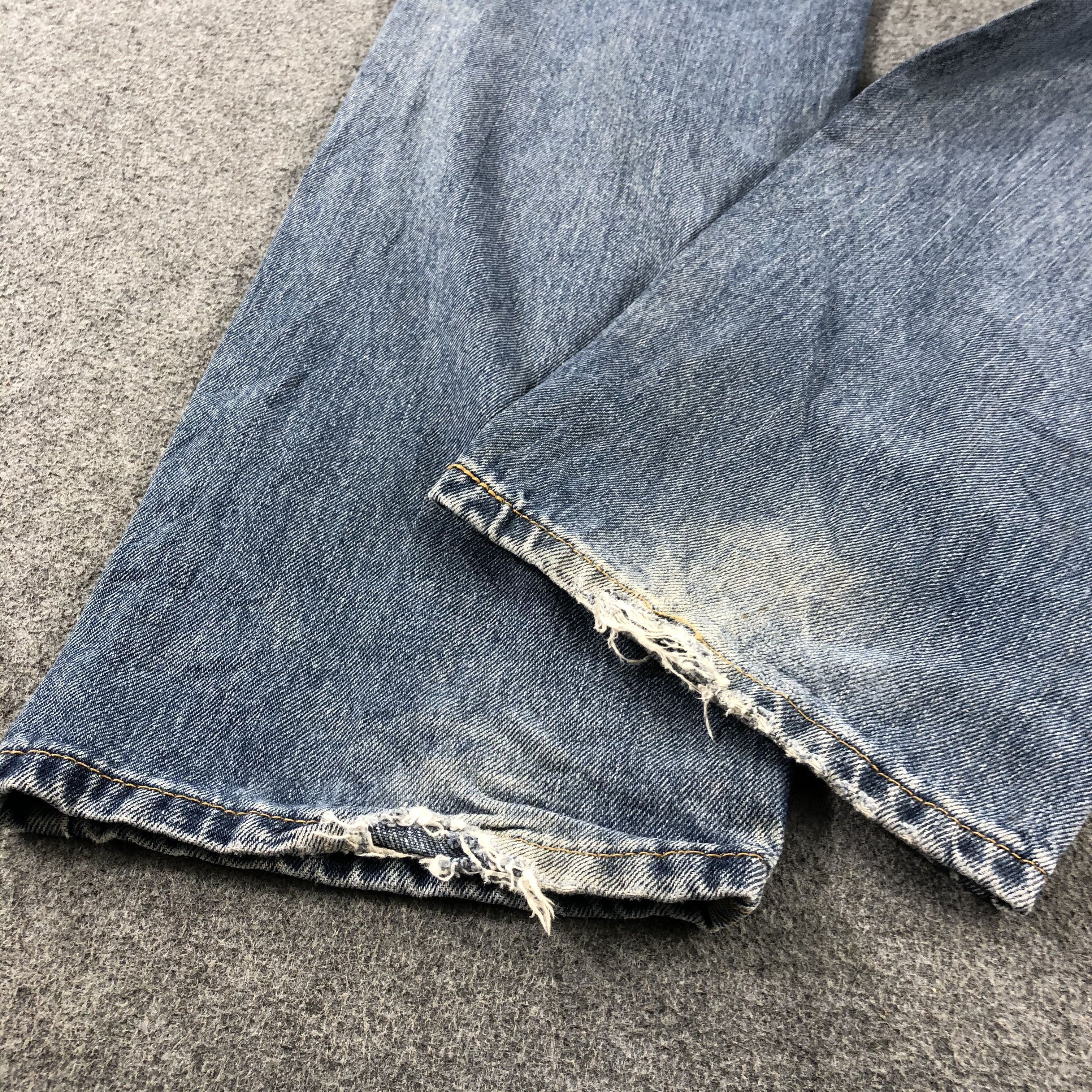 Levi's Vintage Blue Wash Levis 505 Jeans-J2516 Size US 38 / EU 54 - 6 Thumbnail