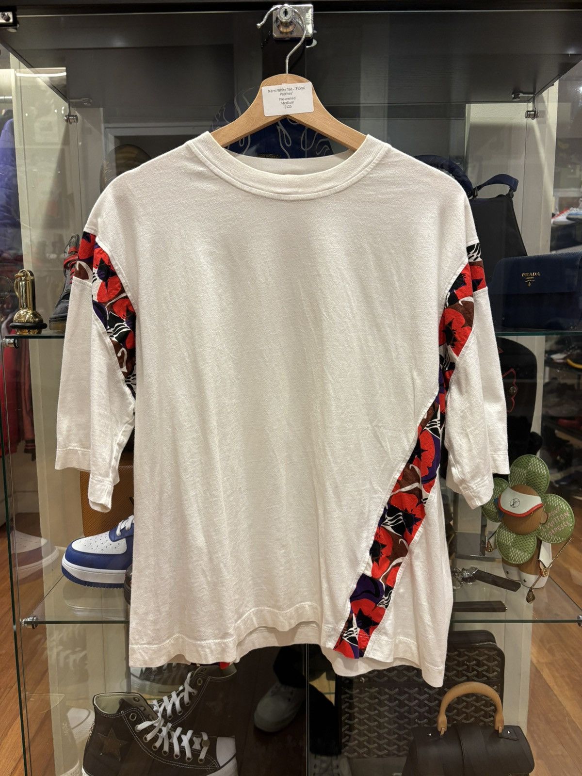 Marni Marni White Tee ‘Floral Patches’ Size US M / EU 48-50 / 2 - 1 Thumbnail
