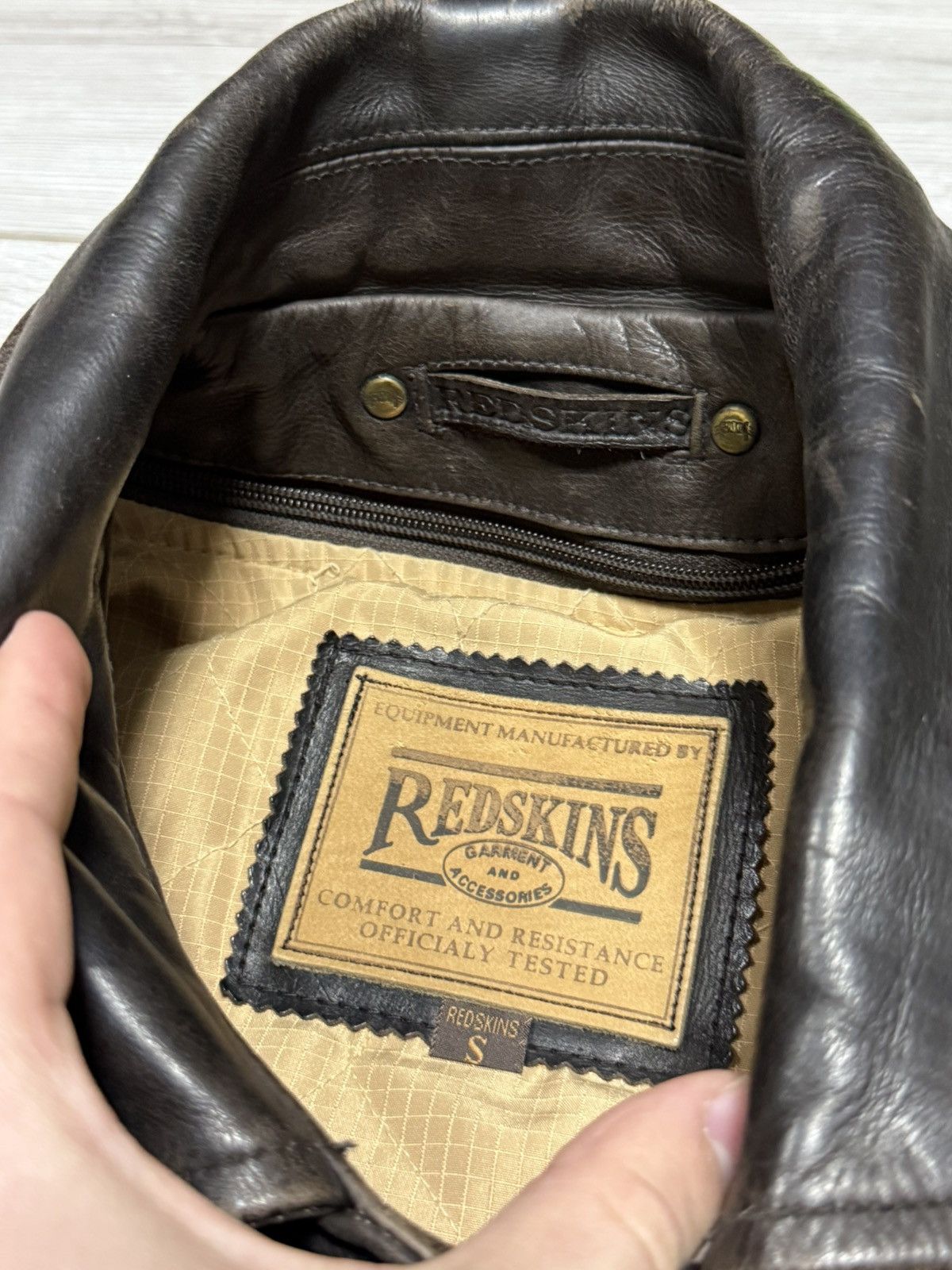 Other Redskins leather buttons up leather jacket coat insulated Size US S / EU 44-46 / 1 - 6 Thumbnail
