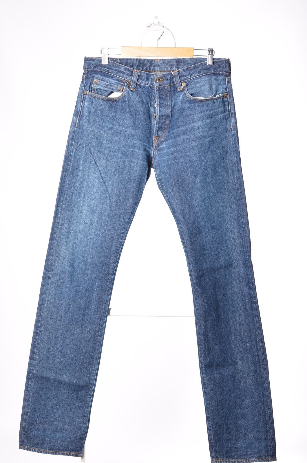 Japan Blue Japan Blue JB0703 14oz indigo straight denim. Size 34 Size US 34 / EU 50 - 3 Thumbnail