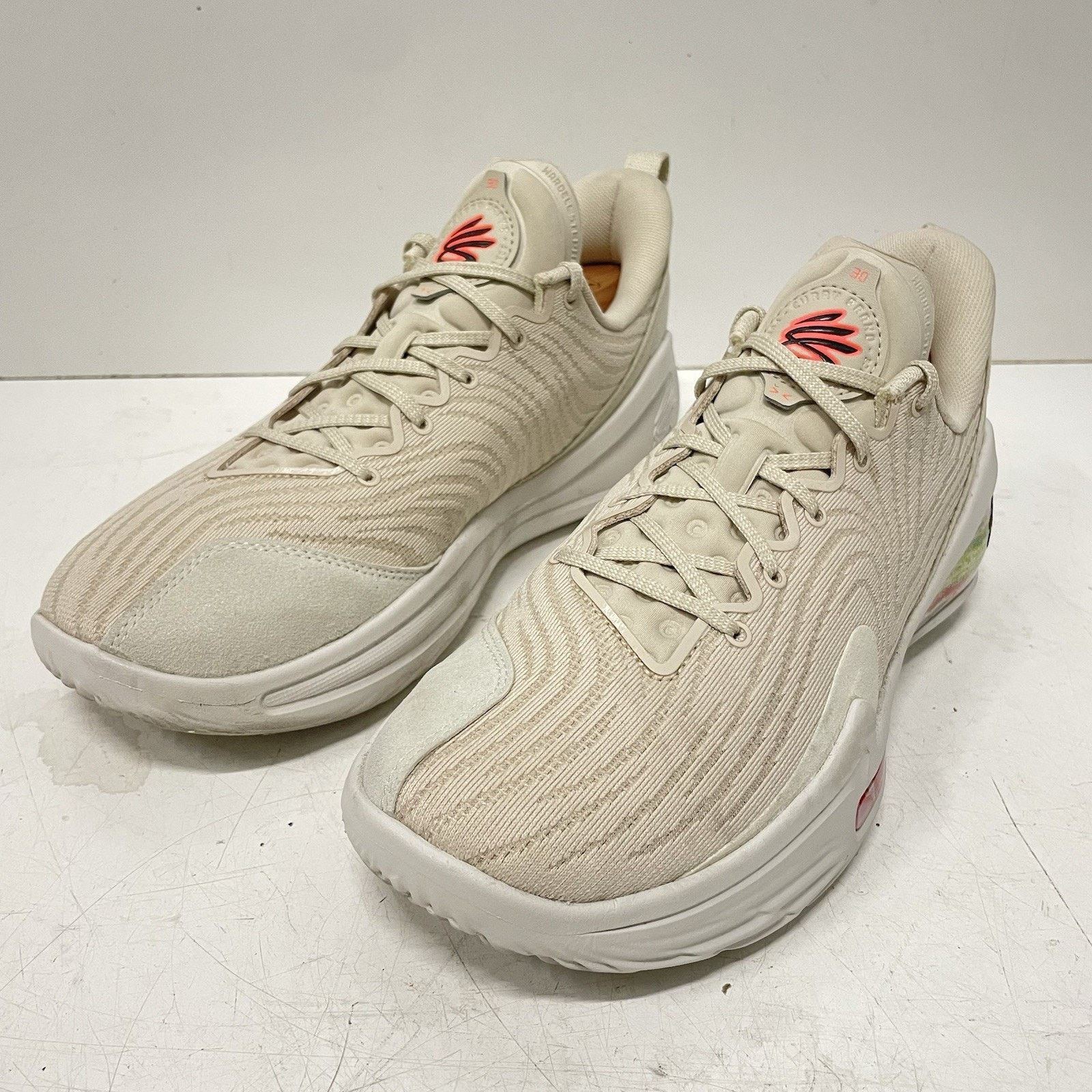 Under Armour Under Armour Curry Flow 12 Saturn Basketball Shoes Sandstorm Size US 9 / EU 42 - 2 Thumbnail