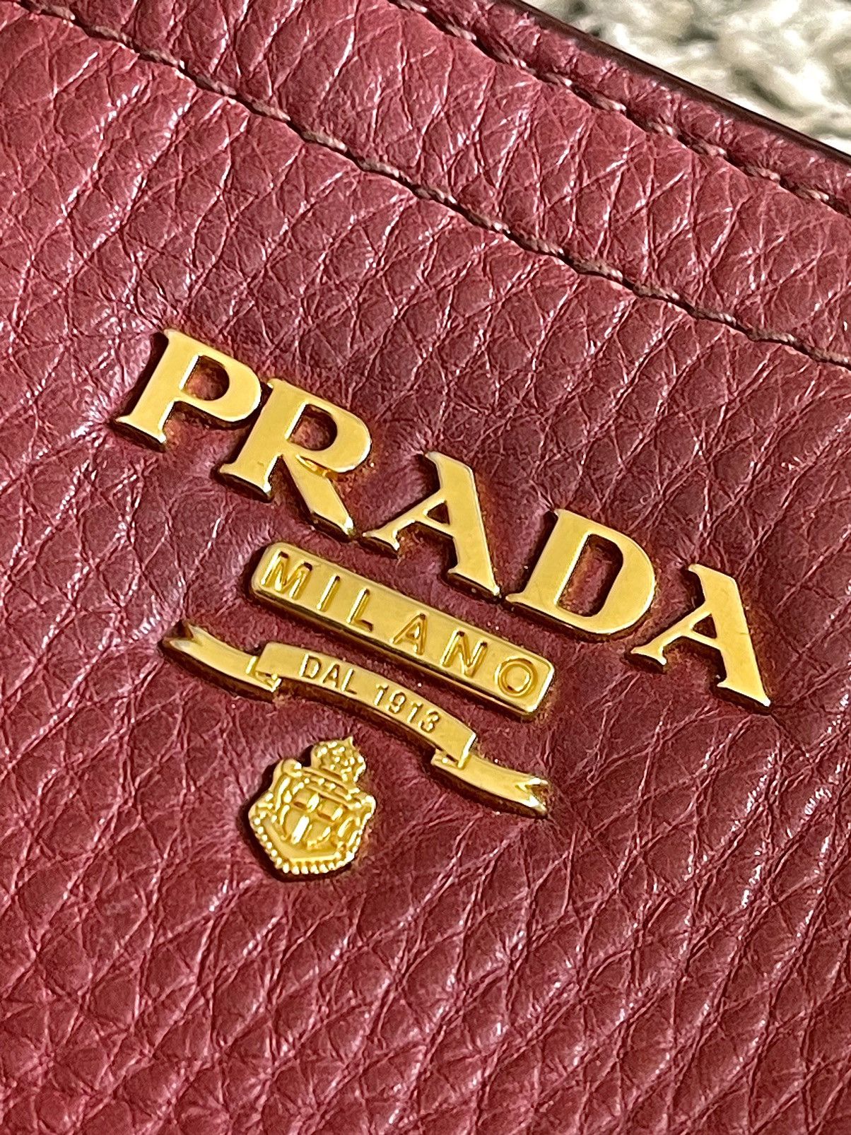 Prada Prada Tasche – Vitello Daino – Rot/Bordeaux Size ONE SIZE - 2 Thumbnail