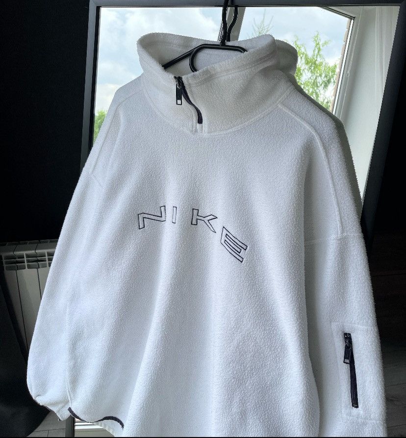 Other Vintage Nike Spellout Fleece Quarter Zip Jacket XL Size US XL / EU 56 / 4 - 3 Thumbnail