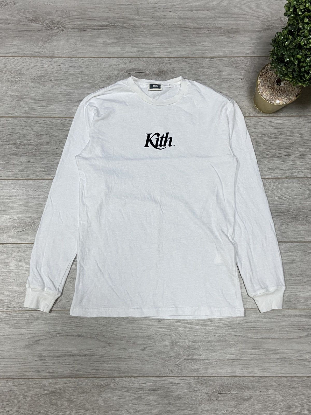 Kith Kith - Longsleeve centr logo (White/Black) Size US S / EU 44-46 / 1 - 1 Thumbnail