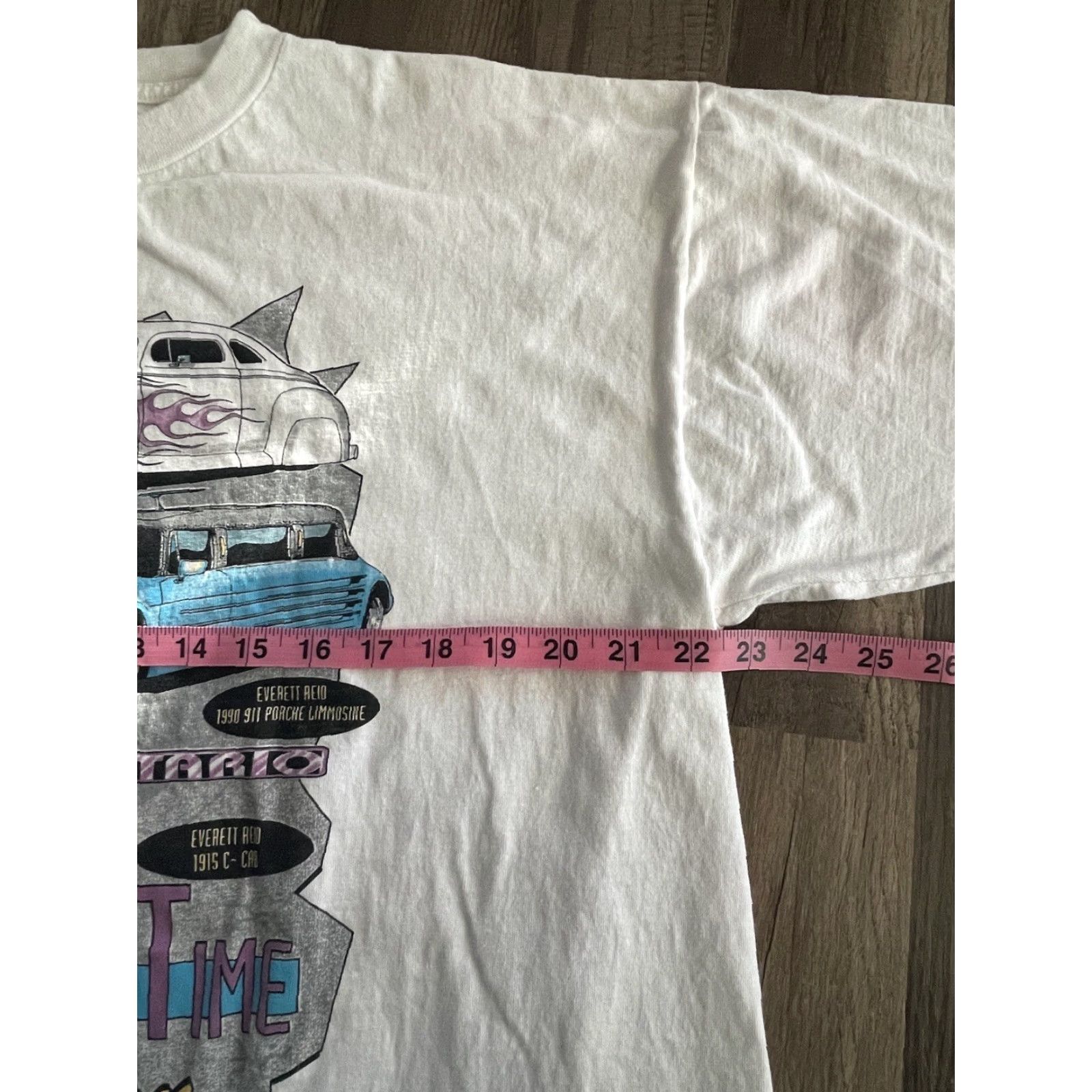 Vintage VINTAGE 1993 Hot Rod T-Shirt White XL Men Mens Size XL Shirt Size US XL / EU 56 / 4 - 3 Thumbnail