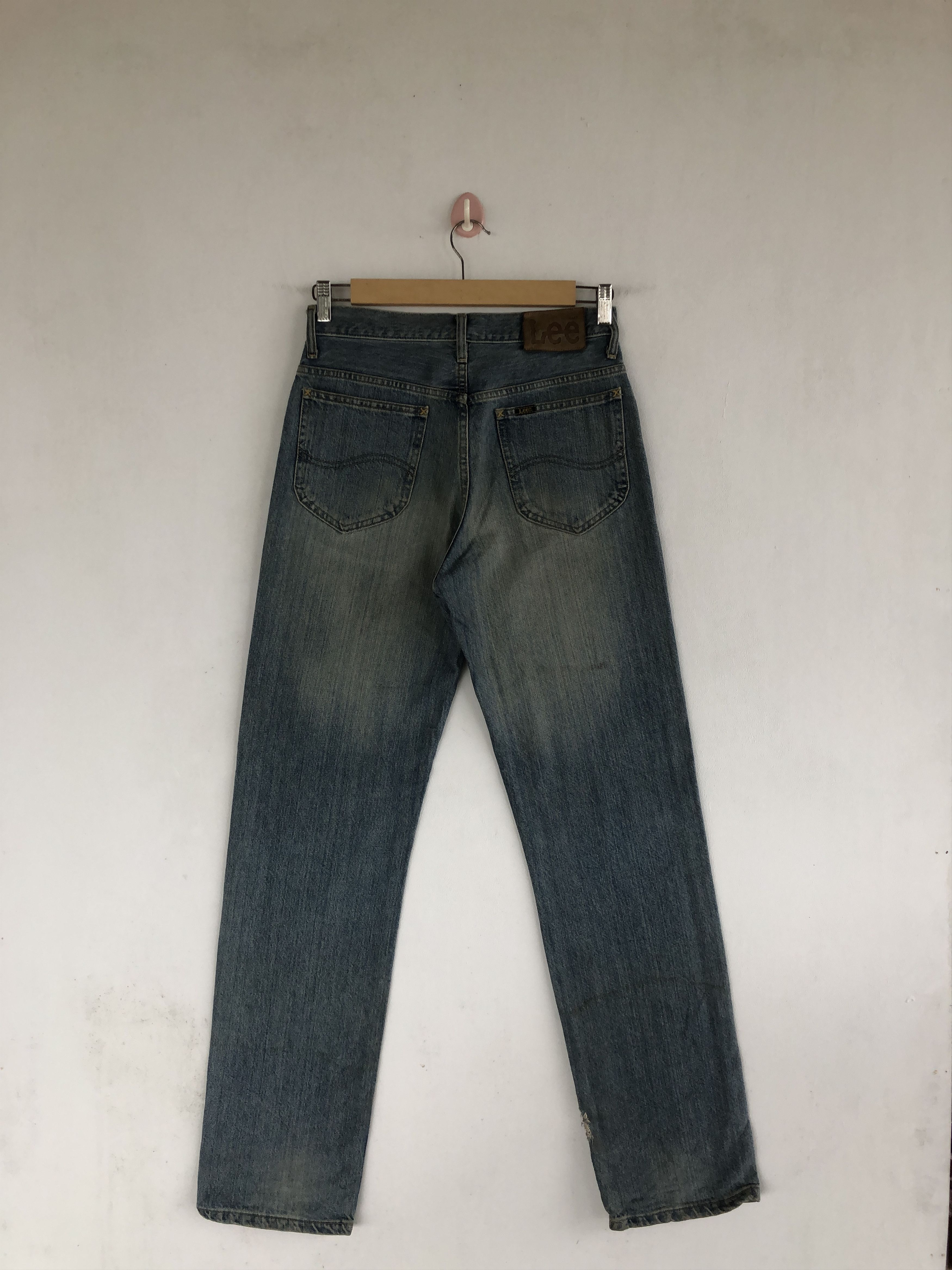 Lee Vintage 90s Lee Sanforized Jeans Lee Faded Light Wash Denim Size 28" / US 6 / IT 42 - 2 Thumbnail