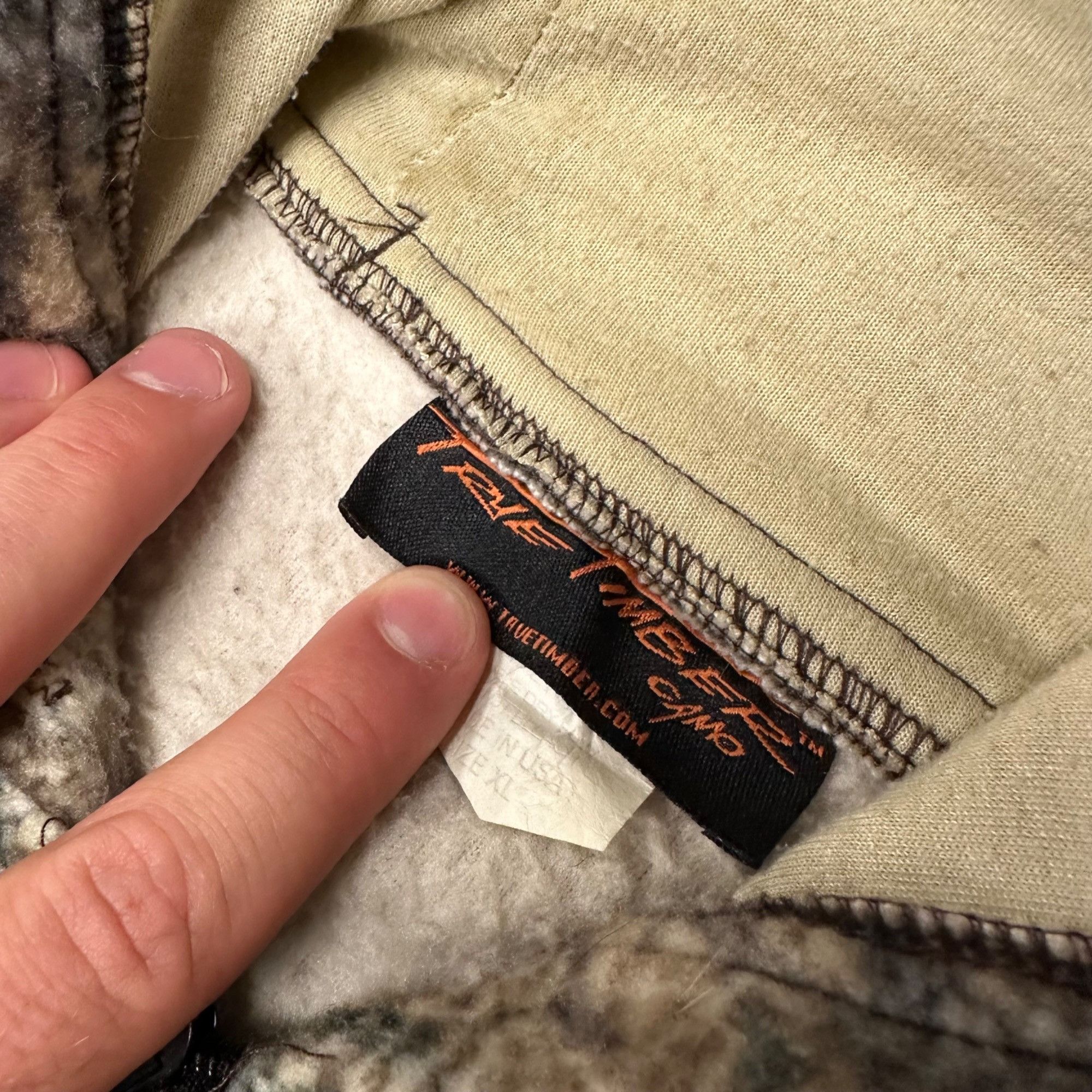 Vintage Vintage True Timber Camo Anorak Fleece Pullover Jacket Size US XL / EU 56 / 4 - 2 Thumbnail