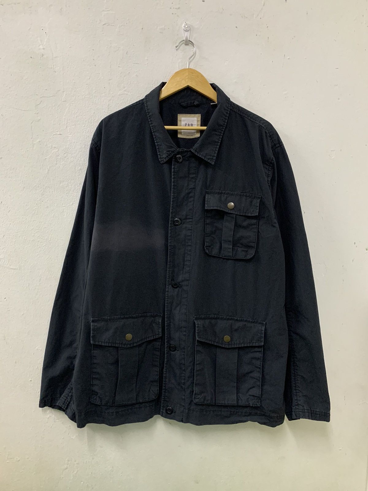 Gap GAP Parka Ripstop Sun Faded Military Shirt Moonless Night Size US XXL / EU 58 / 5 - 1 Thumbnail