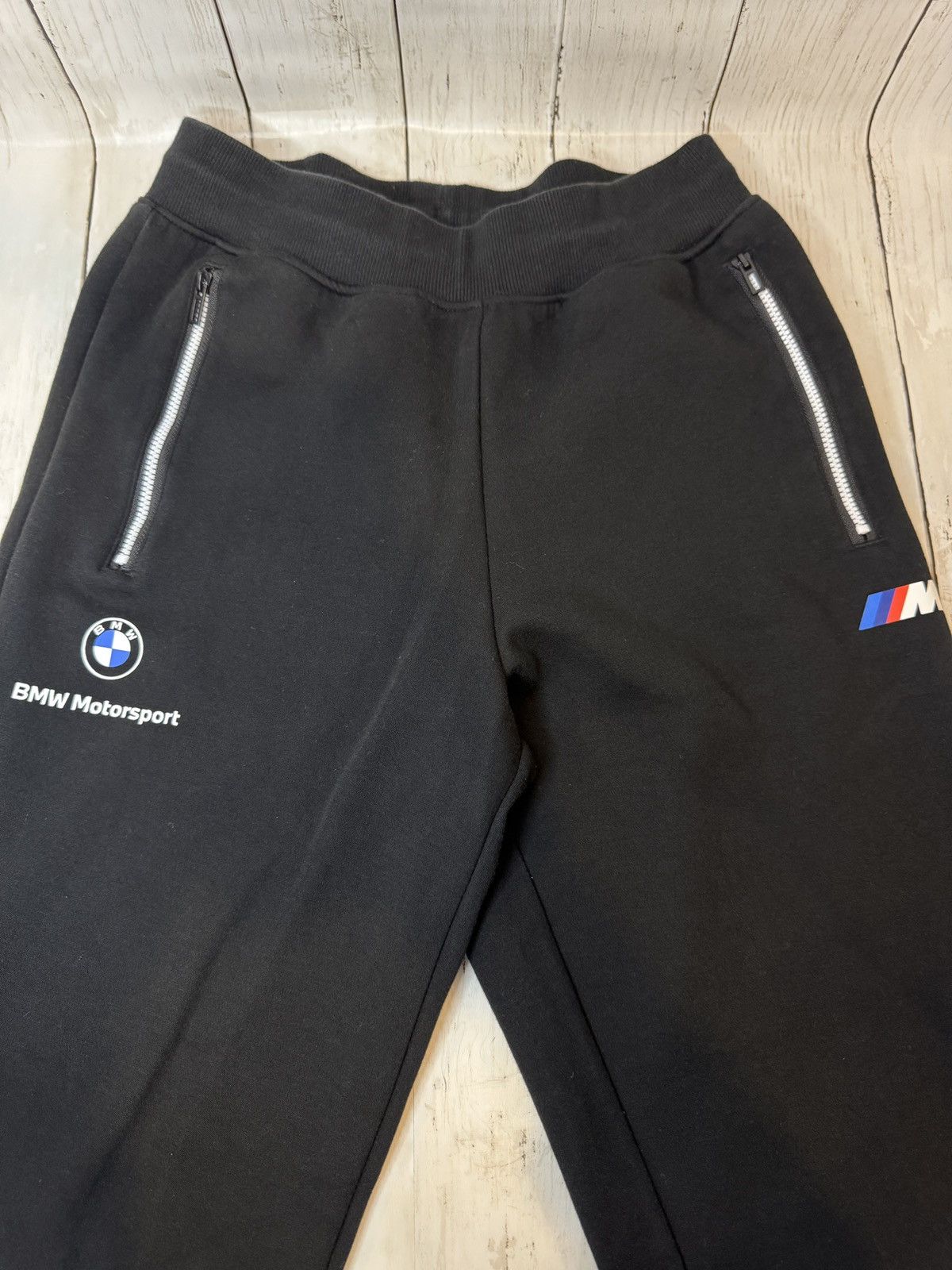 Puma BMW Motorsport Black Puma Men’s Joggers Small 26x30 Size US 26 / EU 42 - 3 Thumbnail