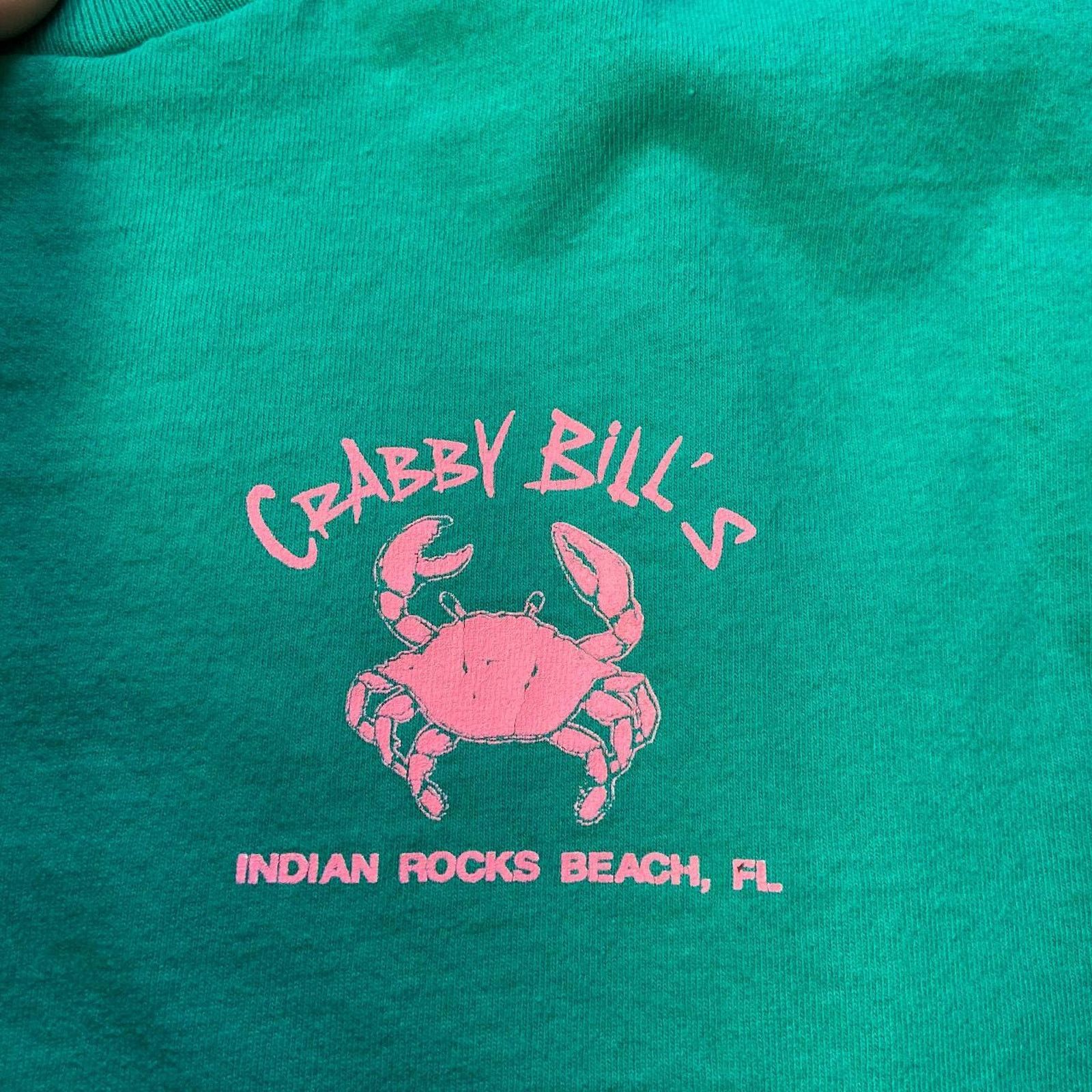Fruit Of The Loom 90s teal crabby bills tee Size US M / EU 48-50 / 2 - 2 Thumbnail