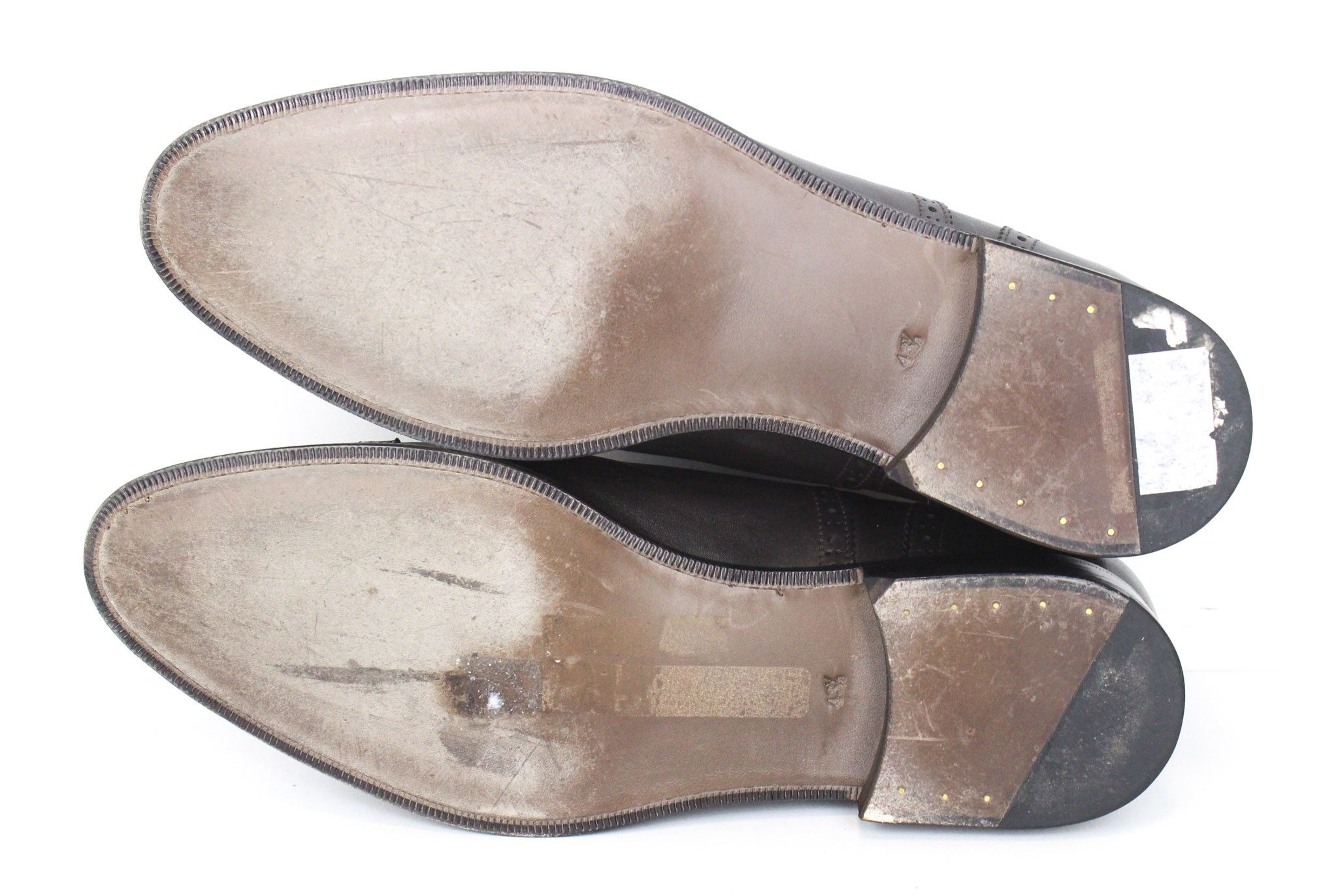 Suitsupply EU43.5 Dark Brown Leather Laced Low-Top 72108 Size US 10.5 / EU 43-44 - 7 Thumbnail