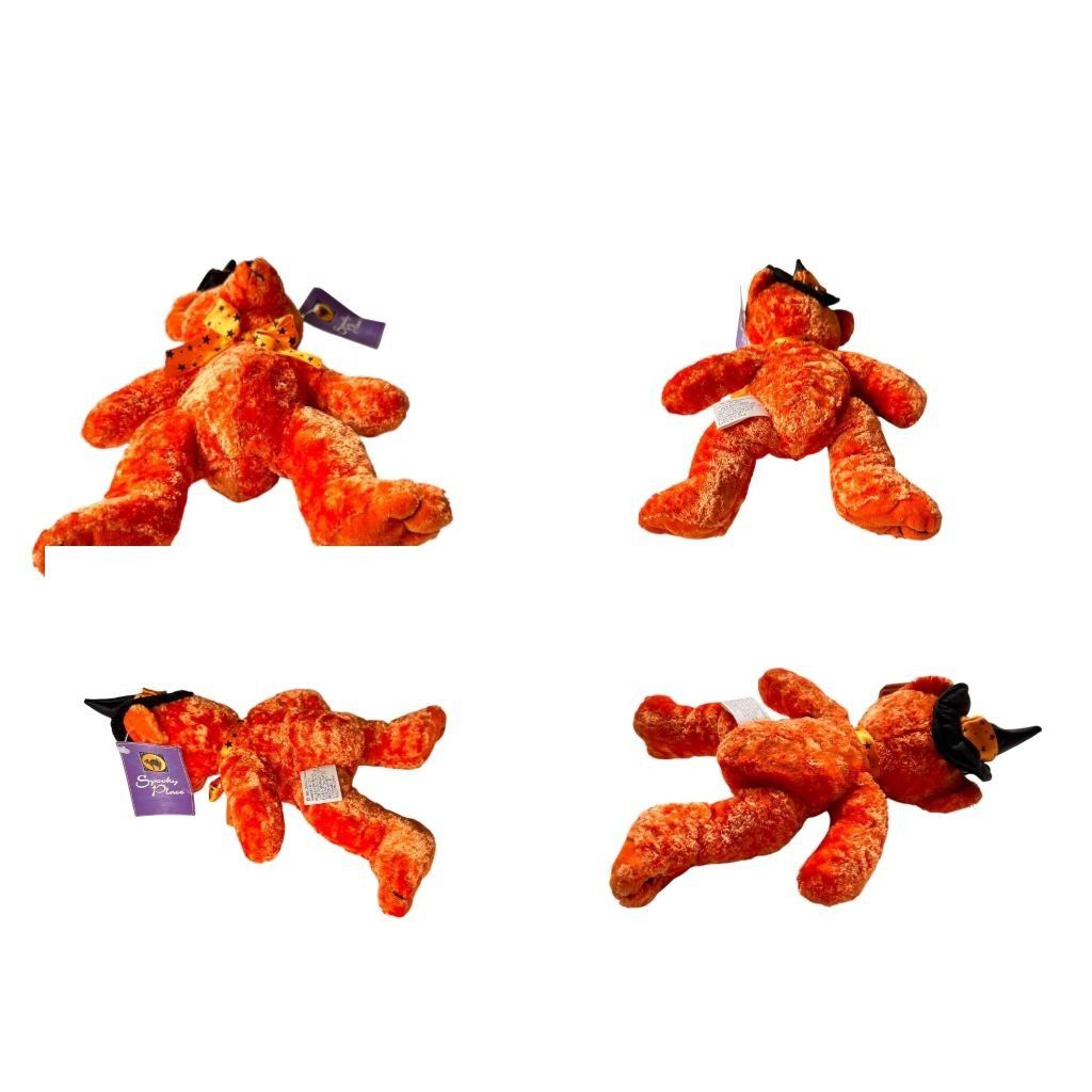 Vintage VTG 1988 Crista Collections Halloween Bear Plush NWT Orange Size ONE SIZE - 11 Thumbnail