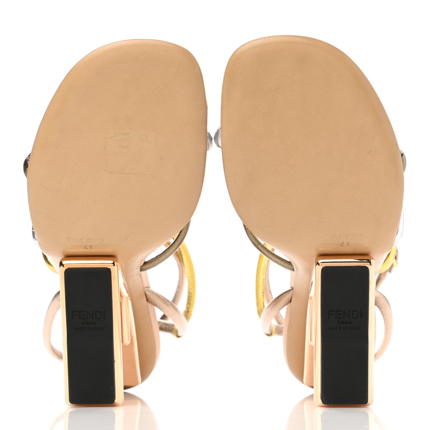 Fendi o1loc1c0824 Sandal in Golden Size US 8 / IT 38 - 4 Thumbnail