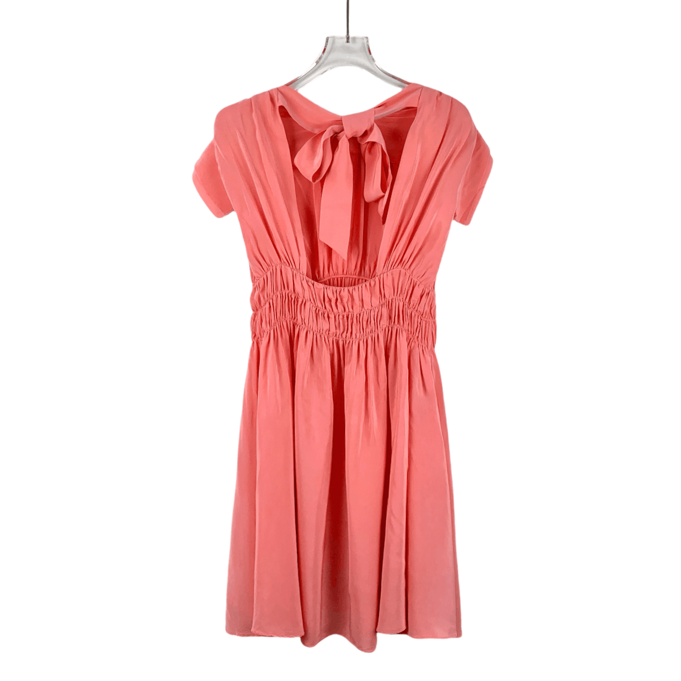Miu Miu Miu Miu Dress Pink Gathered Dress (Size 36/XS) Size XS / US 0-2 / IT 36-38 - 8 Thumbnail