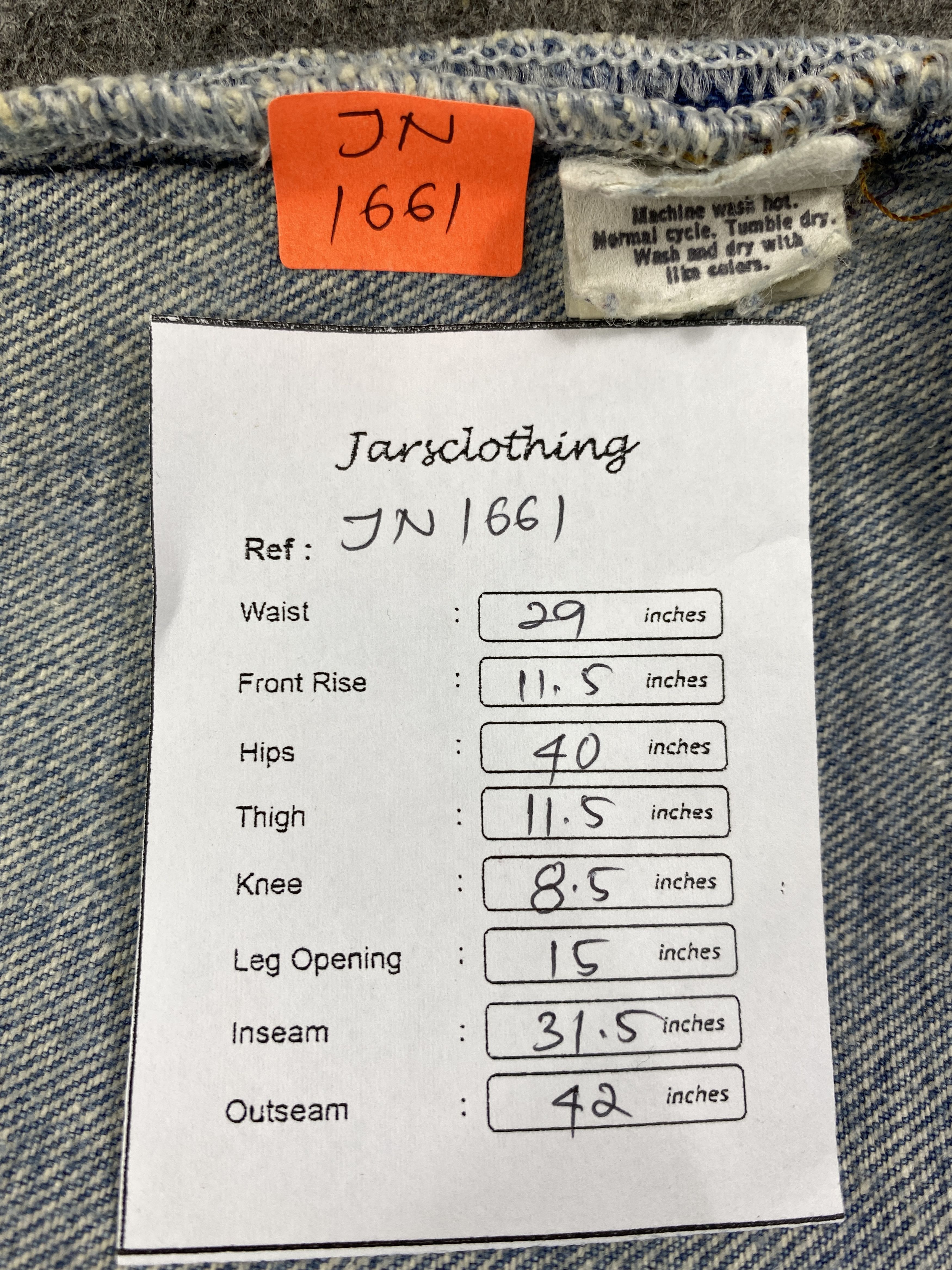 Levi's 80's Dirty Used Blue Vintage Levi's 501 29x31.5 Denim JN1661 Size US 29 - 7 Thumbnail